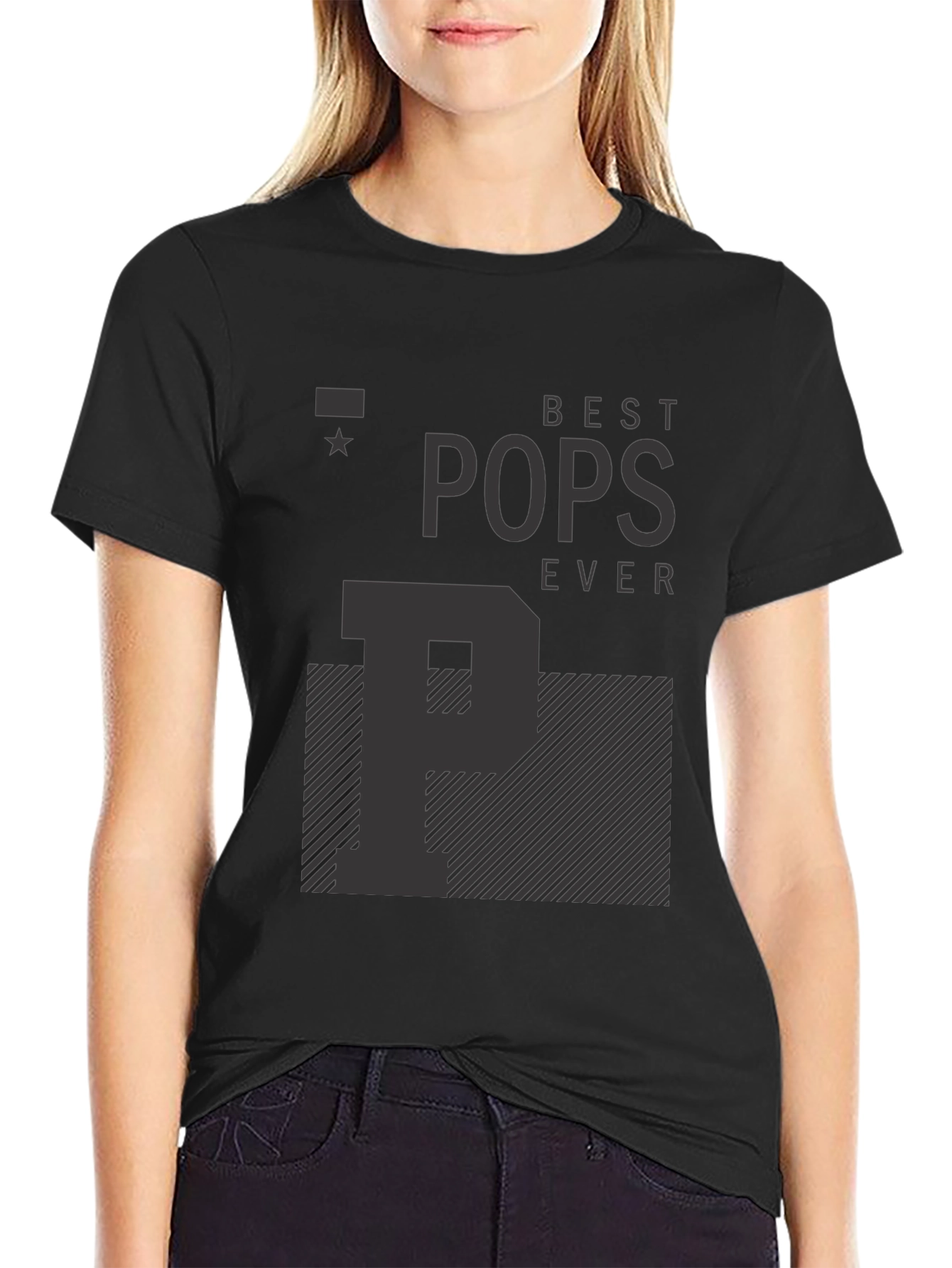 Best Pops Ever T-Shirt - Black Graphic Tee