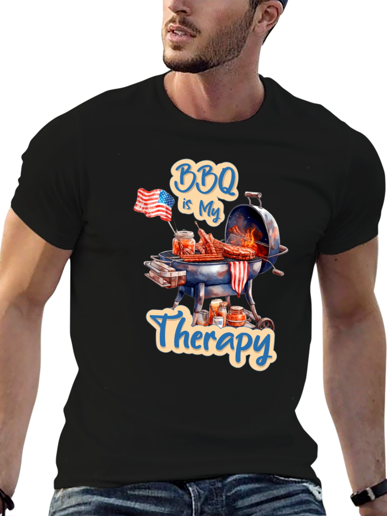 BBQ is My Therapy T-Shirt