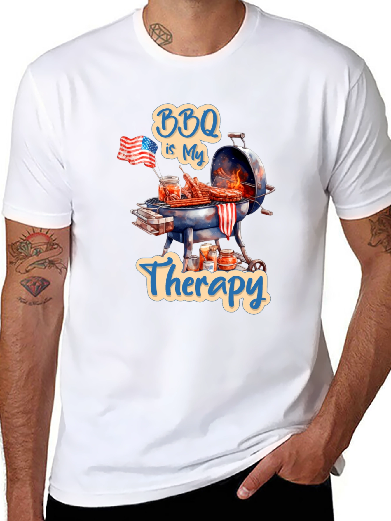 BBQ is My Therapy T-Shirt