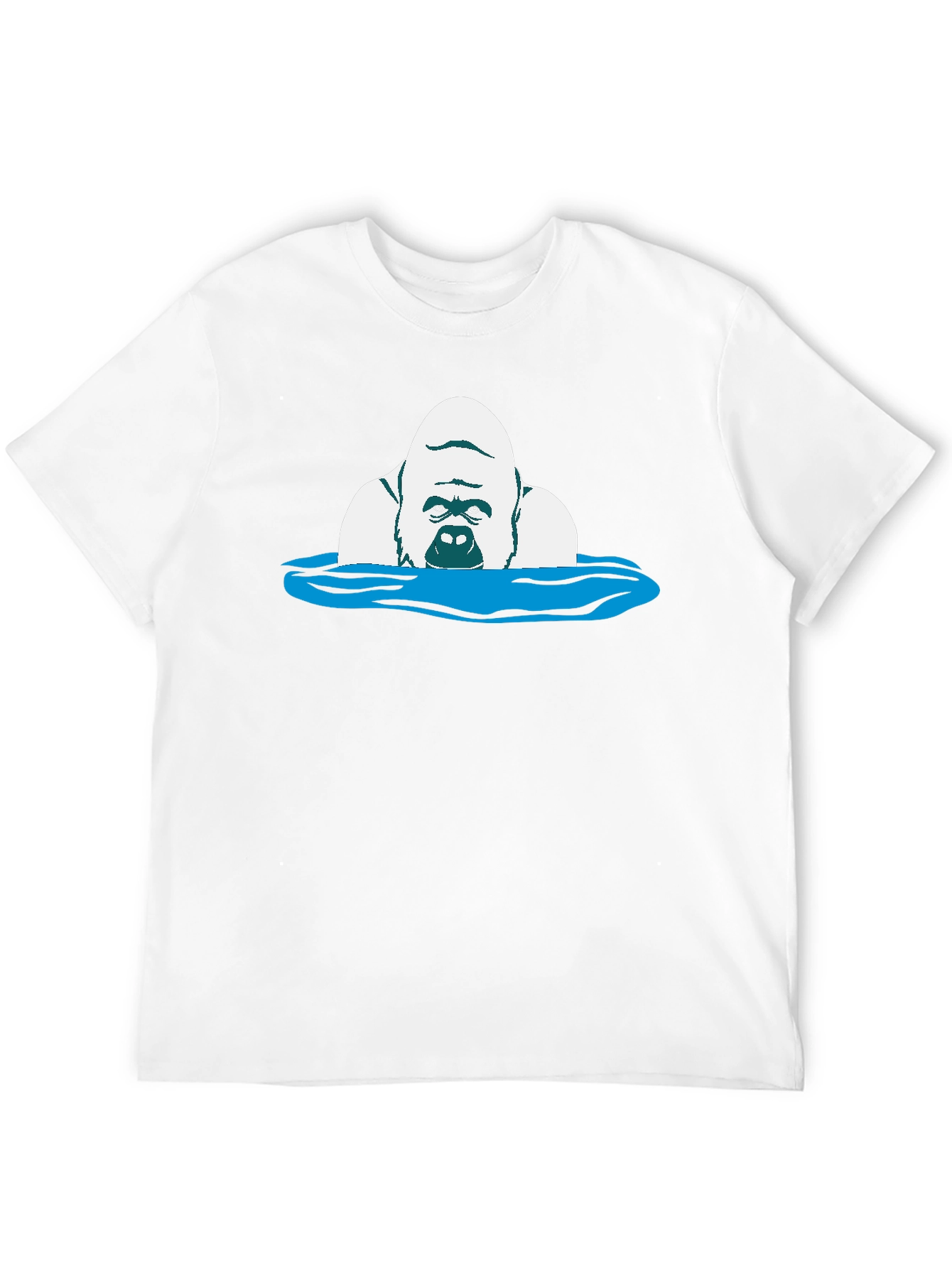 Gorilla in Water Graphic Tee - Black