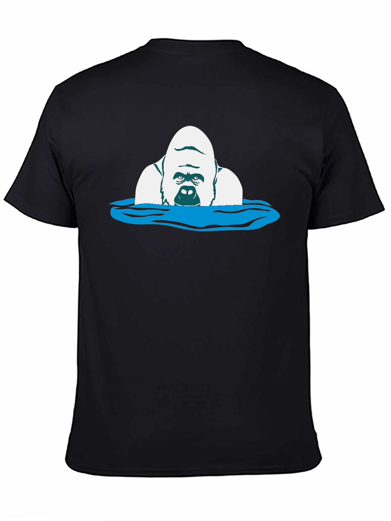 Gorilla in Water Graphic Tee - Black