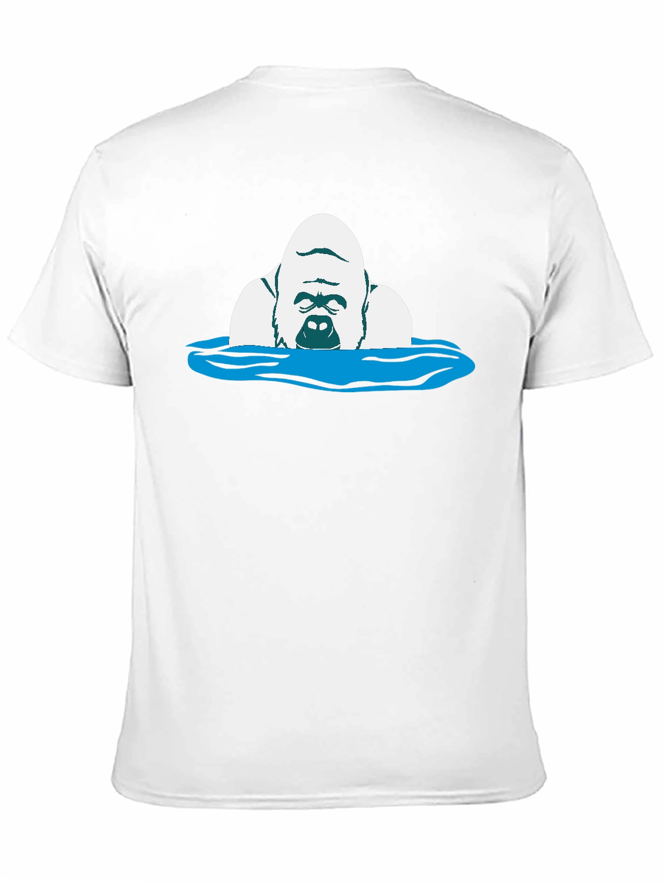 Gorilla in Water Graphic Tee - Black