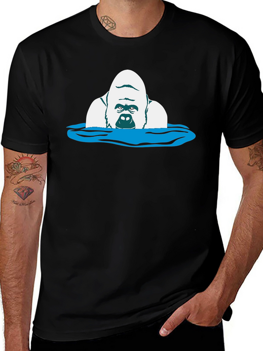 Gorilla in Water Graphic Tee - Black