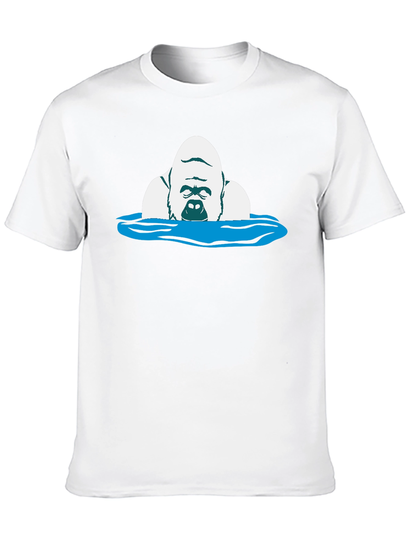 Gorilla in Water Graphic Tee - Black
