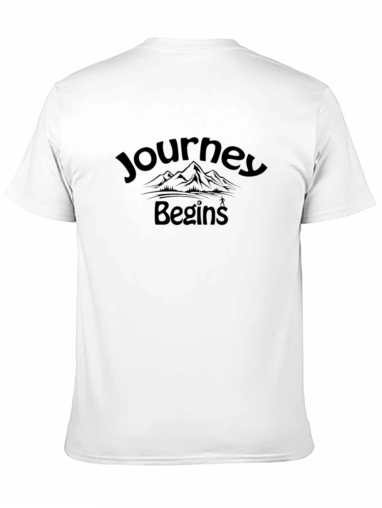 Journey Begins Graphic T-Shirt - Black