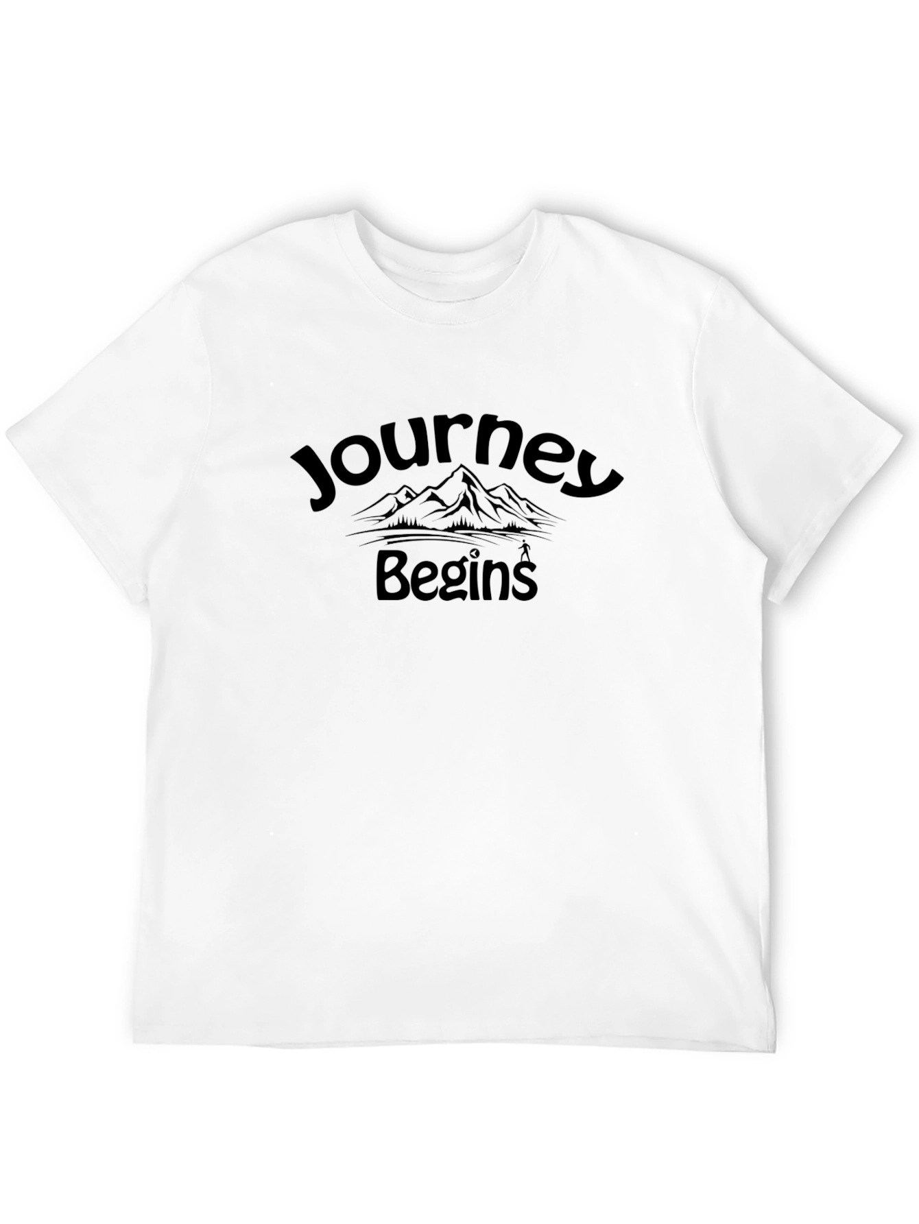 Journey Begins Graphic T-Shirt - Black