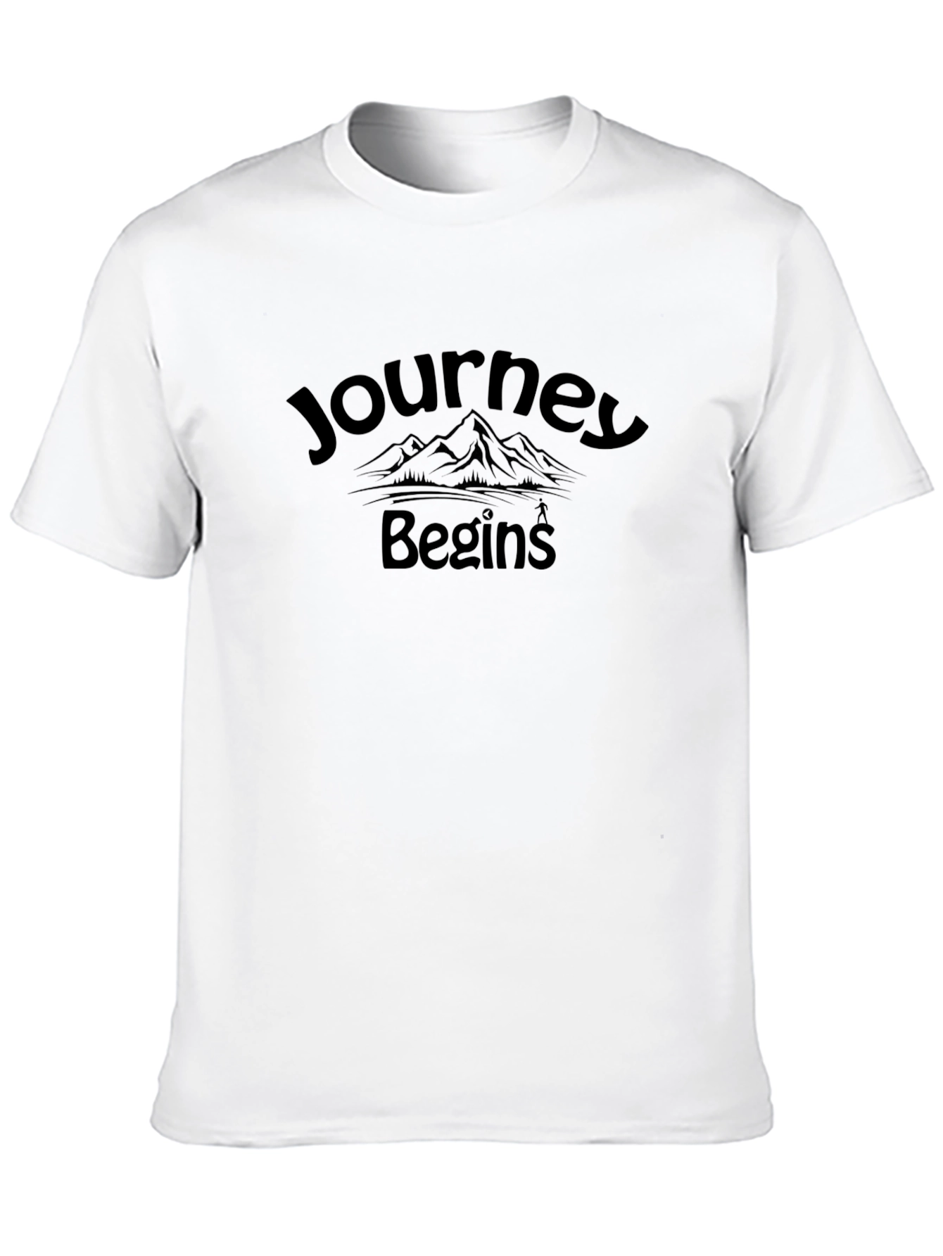 Journey Begins Graphic T-Shirt - Black