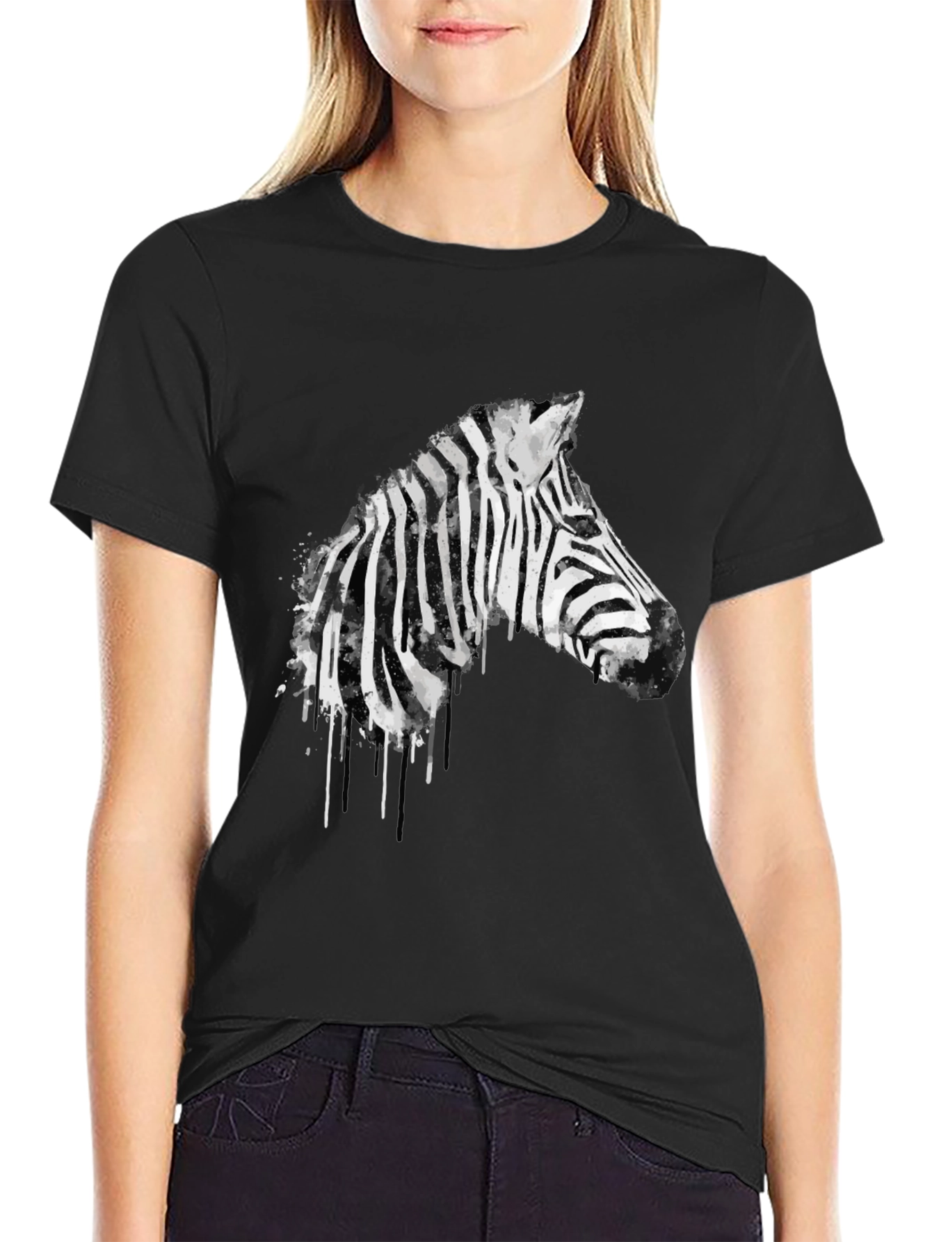 Zebra Graphic Black T-Shirt - Mens Fashion Tee