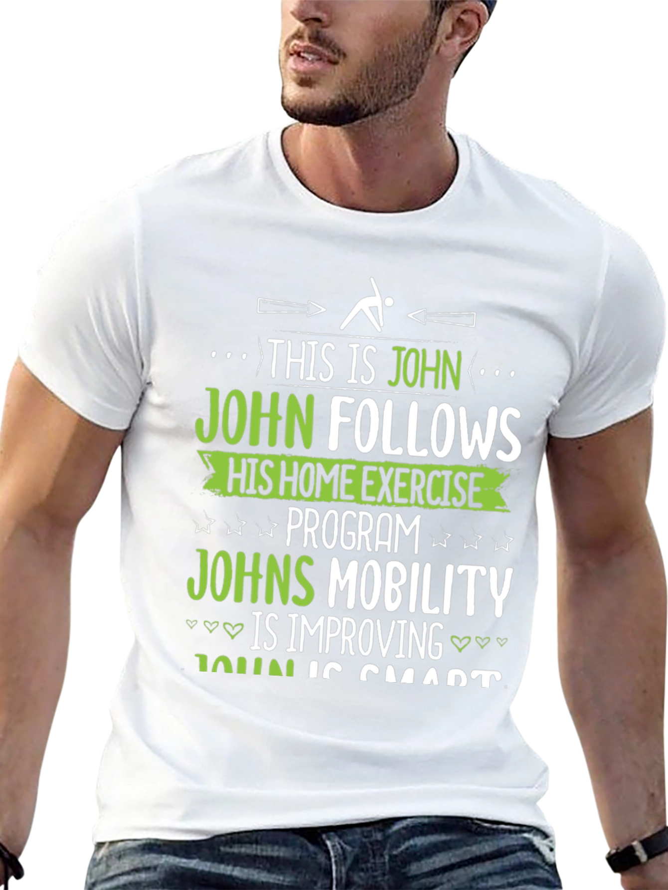 Johns Home Exercise T-Shirt - Funny Fitness Gift