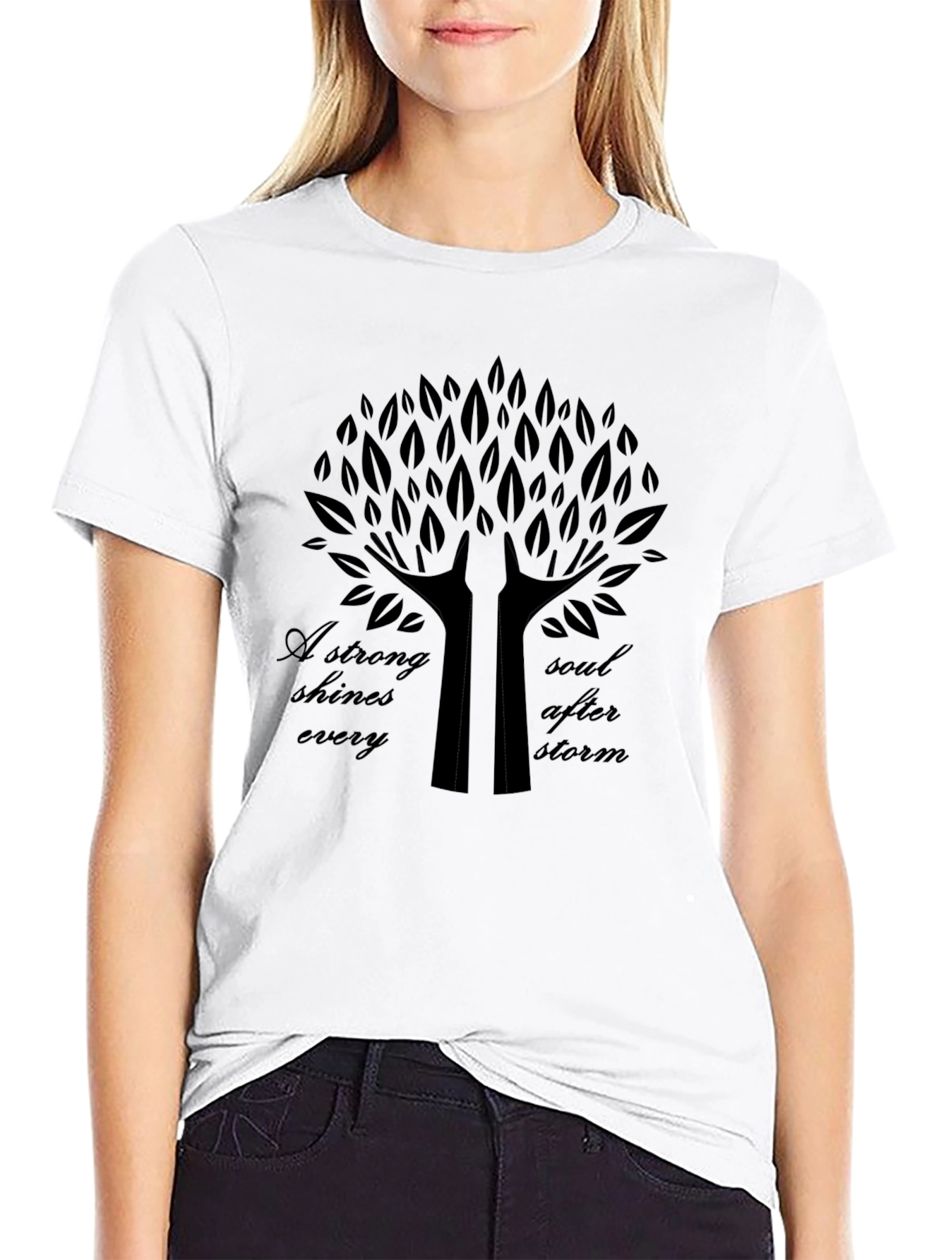 Resilient Soul Tree Graphic Tee - Black