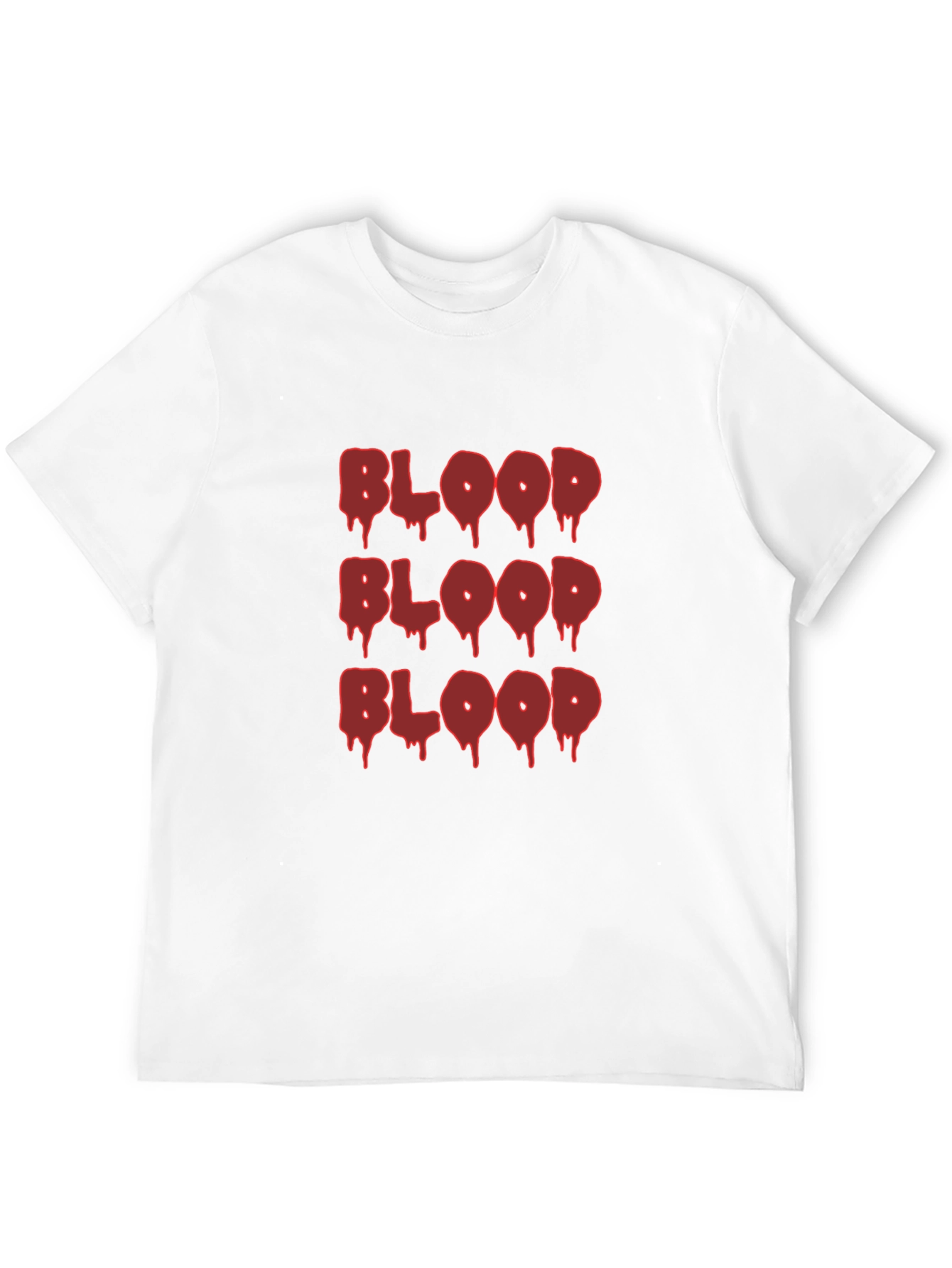 Blood Drip Graphic Tee - Edgy Casual T-Shirt