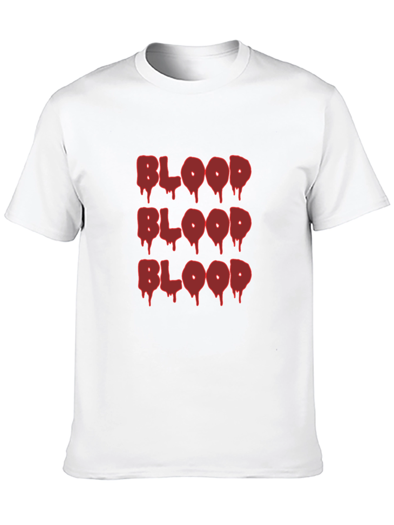 Blood Drip Graphic Tee - Edgy Casual T-Shirt