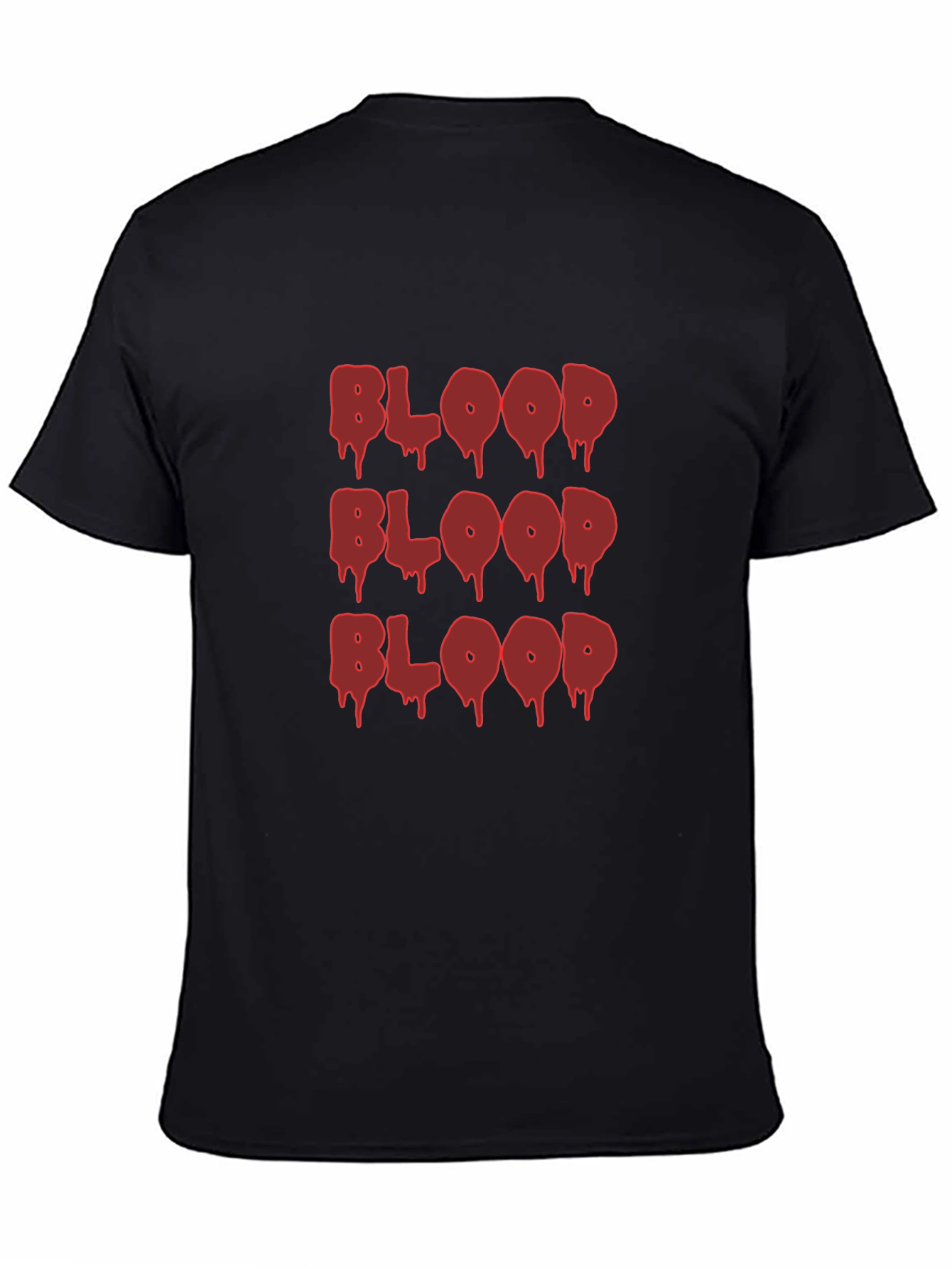 Blood Drip Graphic Tee - Edgy Casual T-Shirt
