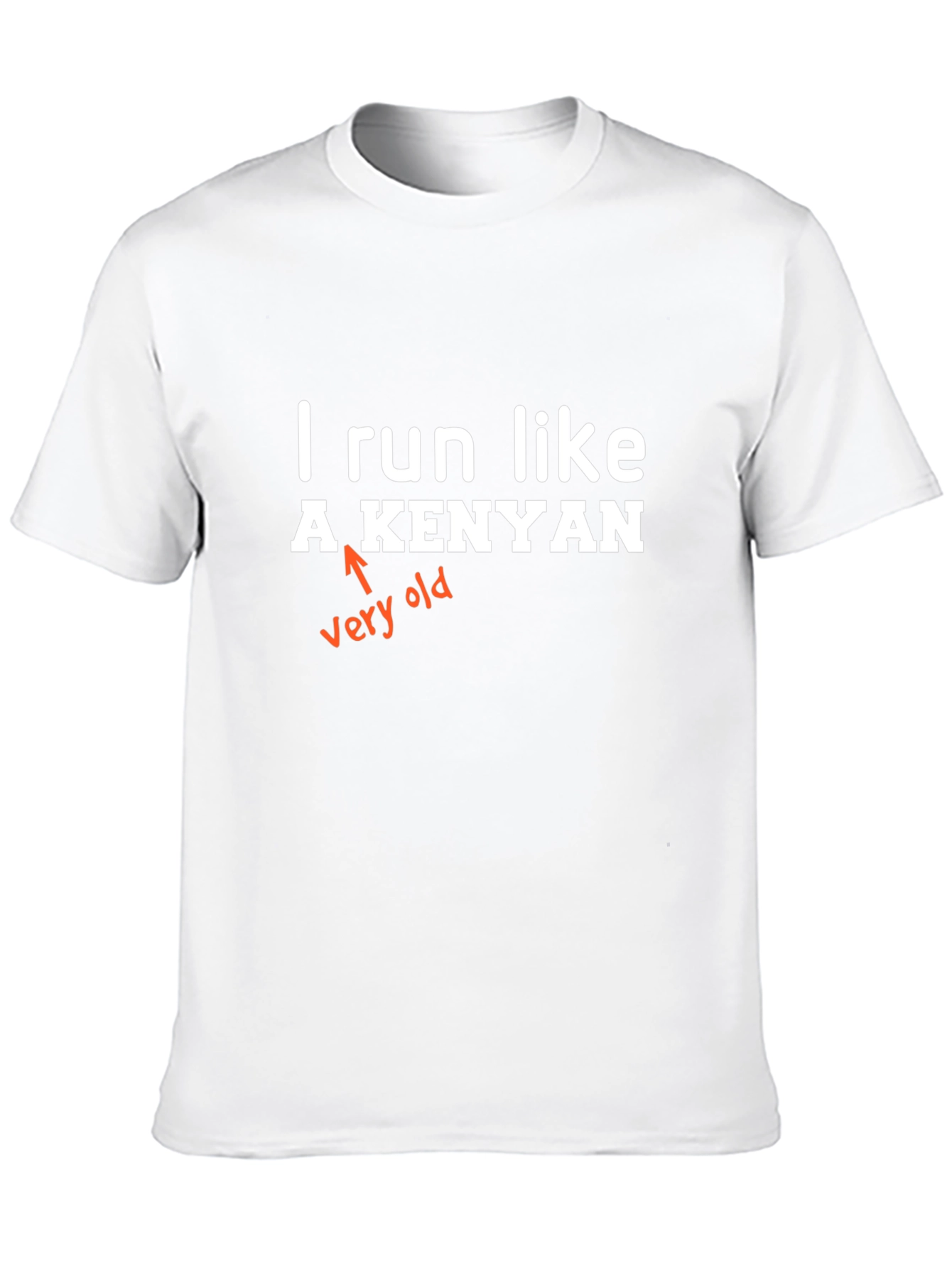 Funny I Run Like A Kenyan Graphic Tee