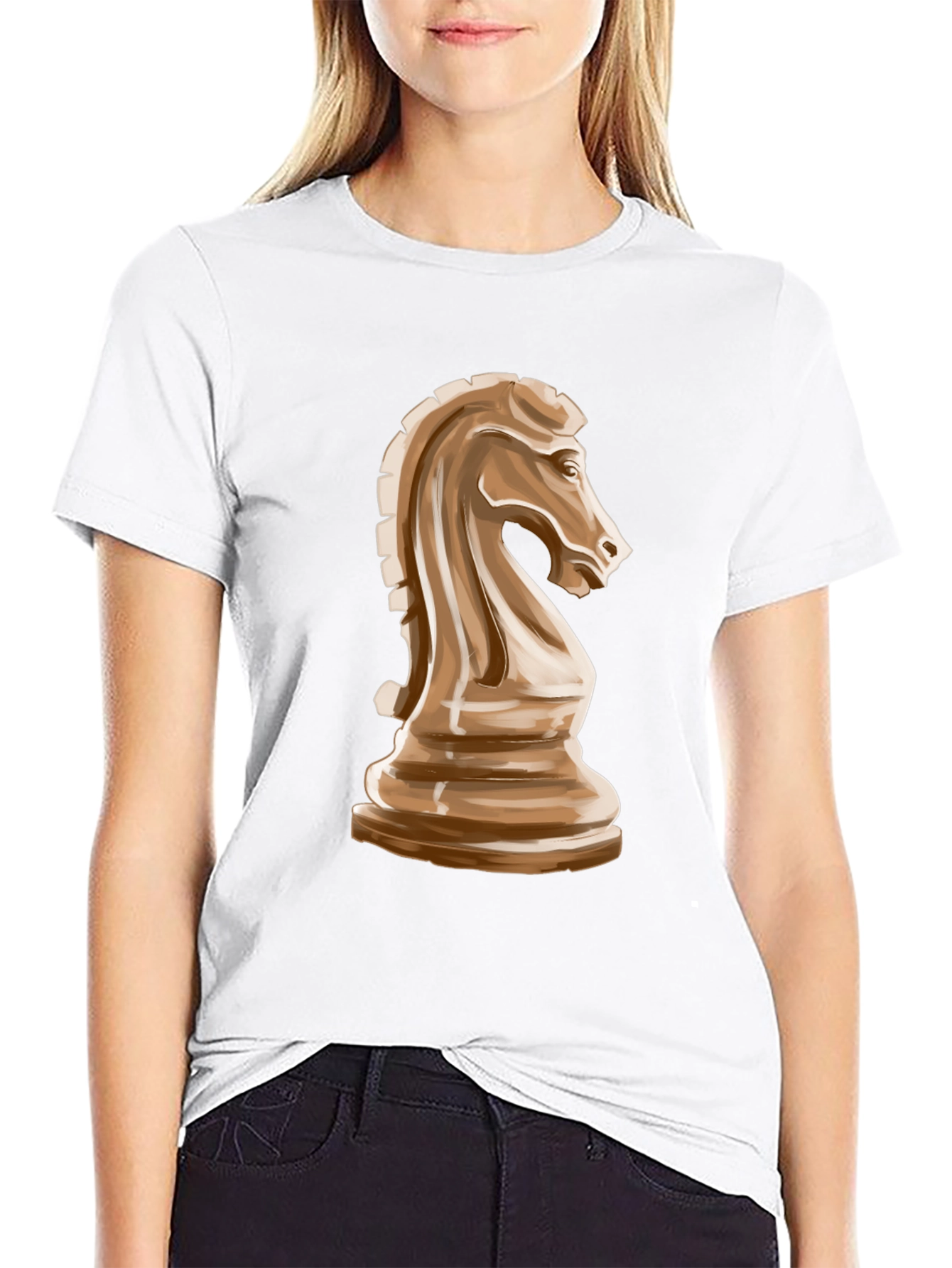 Chess Knight Graphic Tee - Stylish Casual Wear