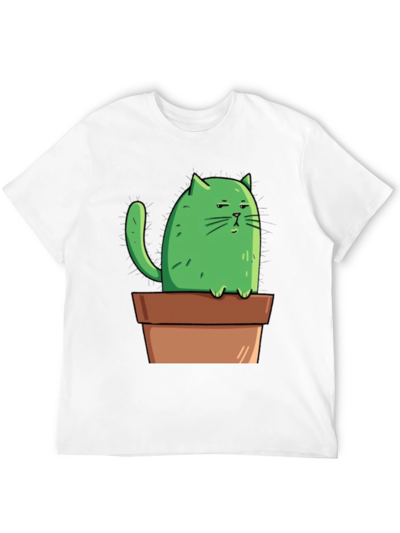 Cactus Cat Tee - Funny Graphic T-Shirt