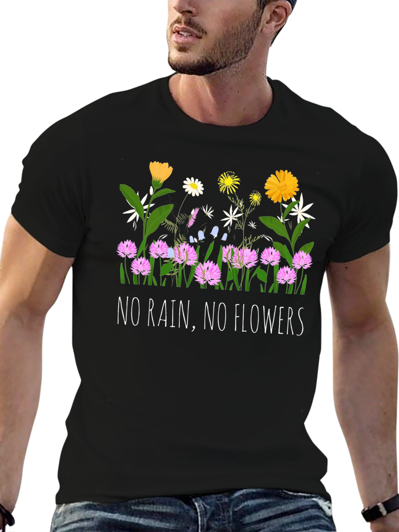 No Rain No Flowers Graphic T-Shirt