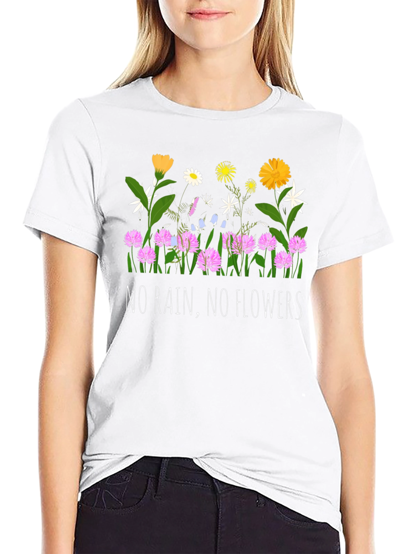 No Rain No Flowers Graphic T-Shirt