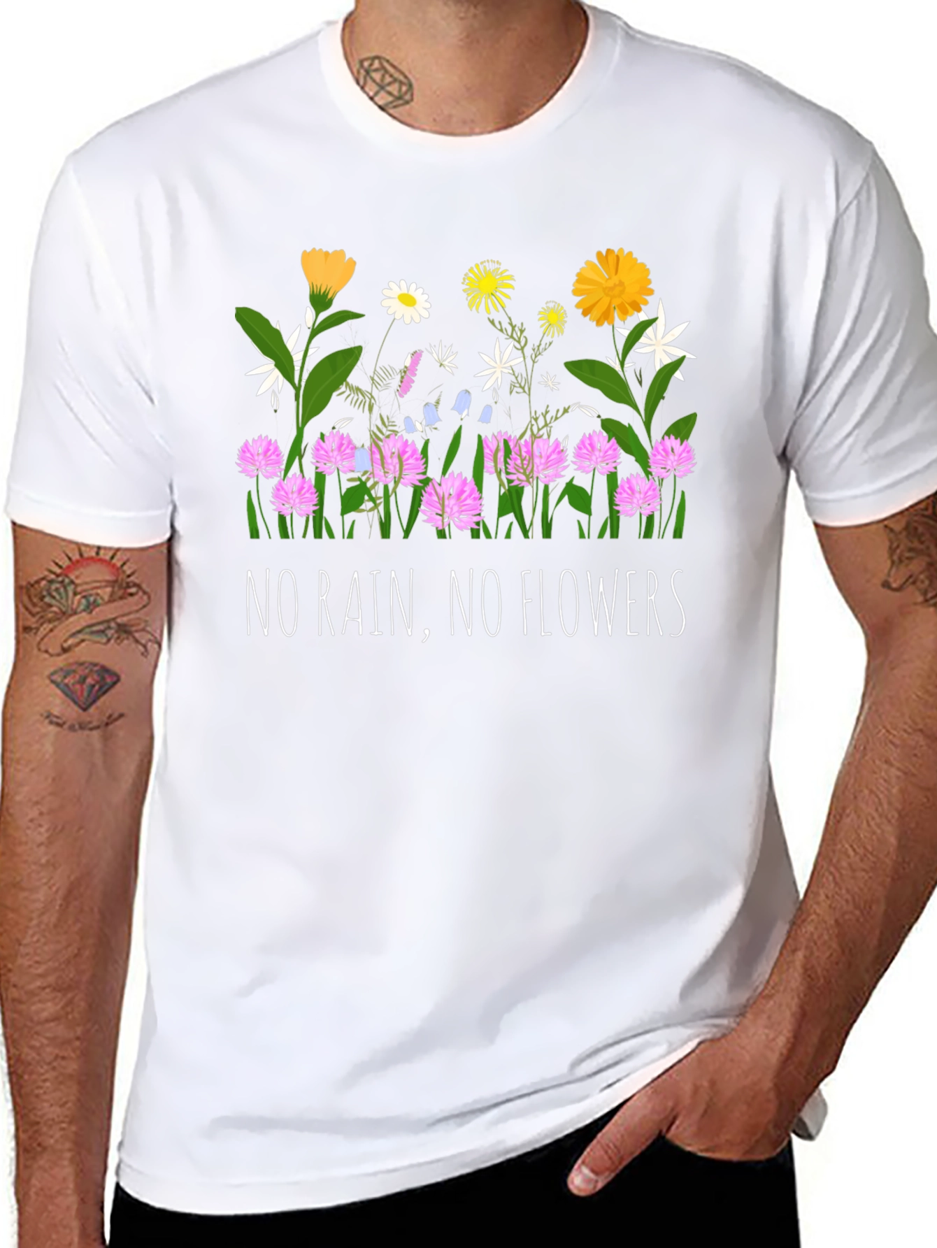 No Rain No Flowers Graphic T-Shirt