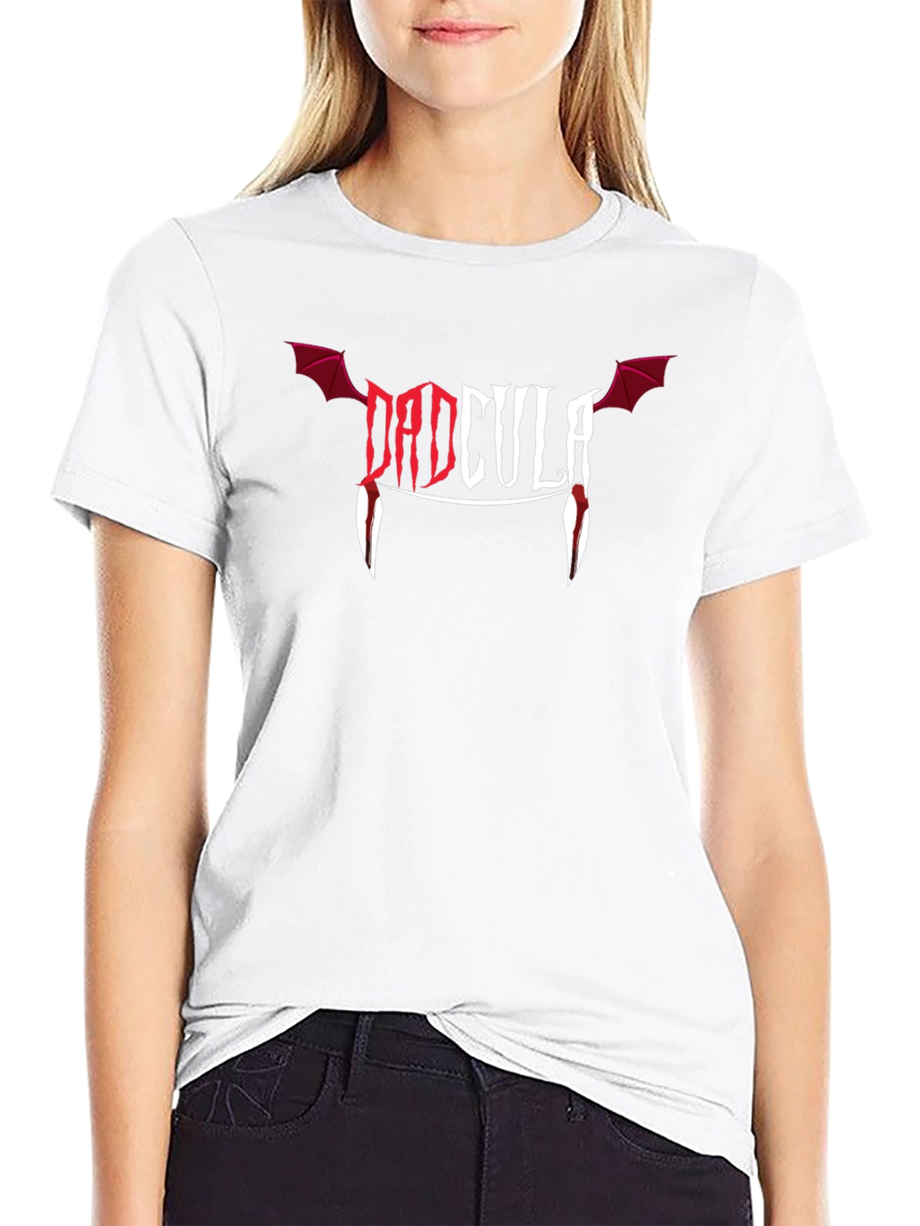 Dadcula T-Shirt - Funny Halloween Vampire Dad Tee