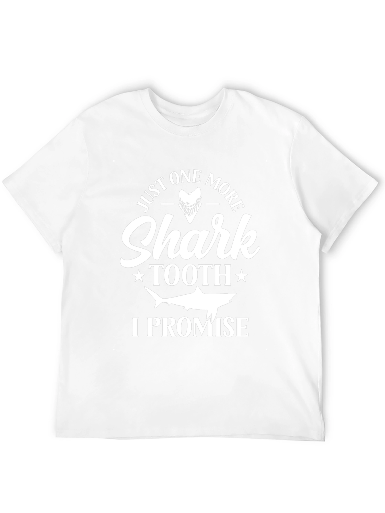 Shark Tooth Promise T-Shirt: Black Cotton Mens