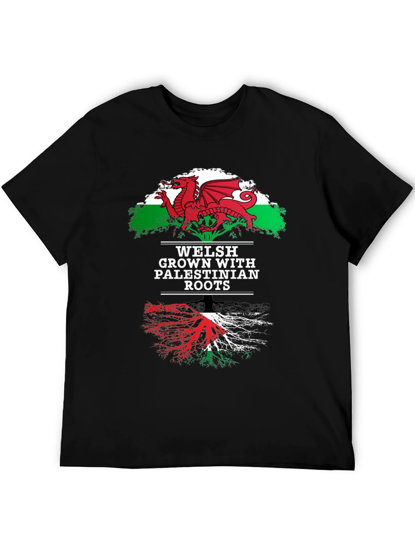 Welsh Palestinian Roots Graphic Tee
