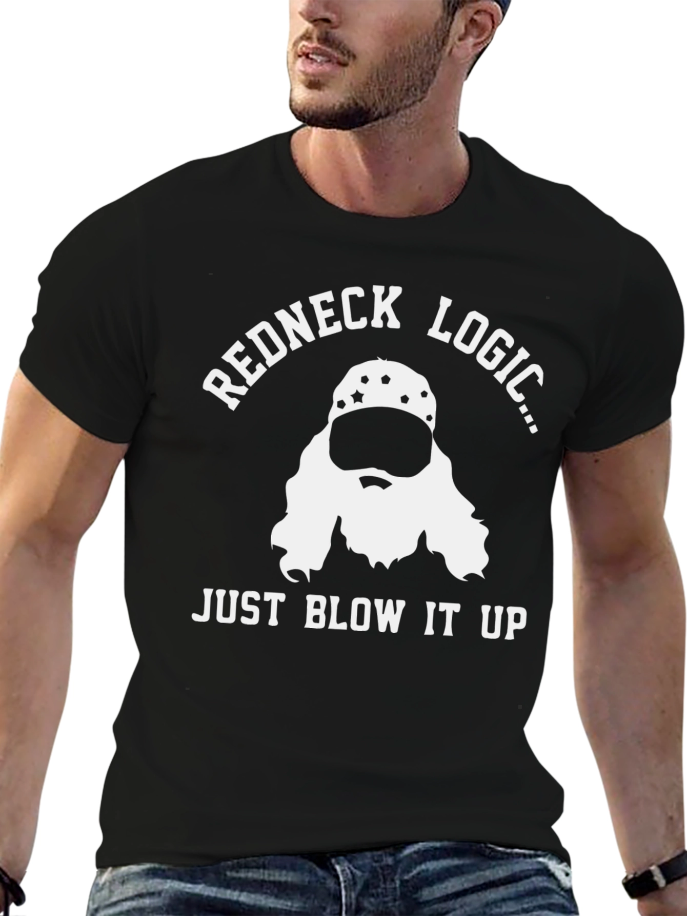 Redneck Logic T-Shirt: Just Blow It Up
