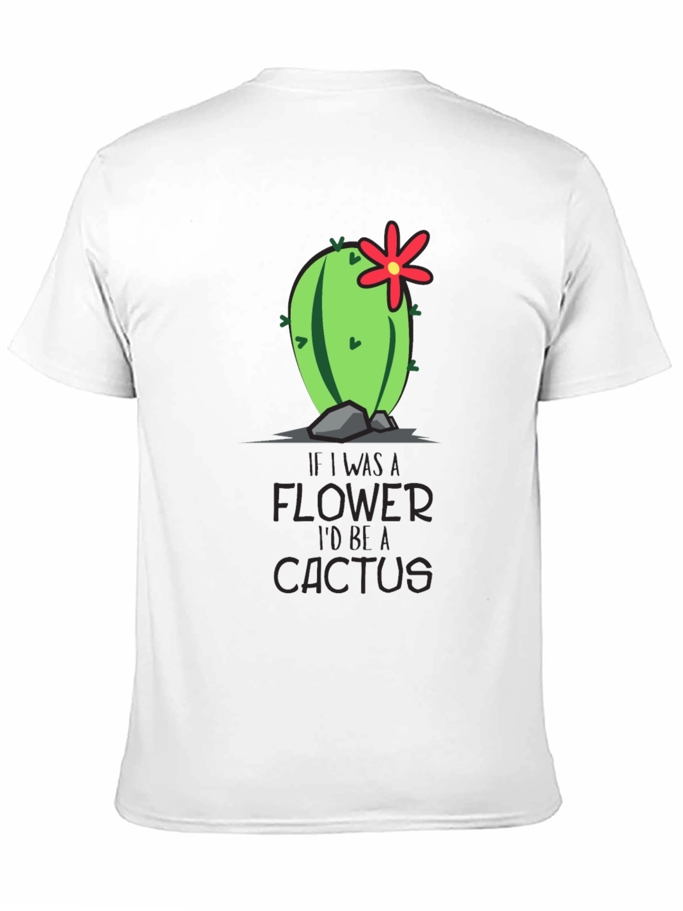 Cactus Flower Graphic T-Shirt