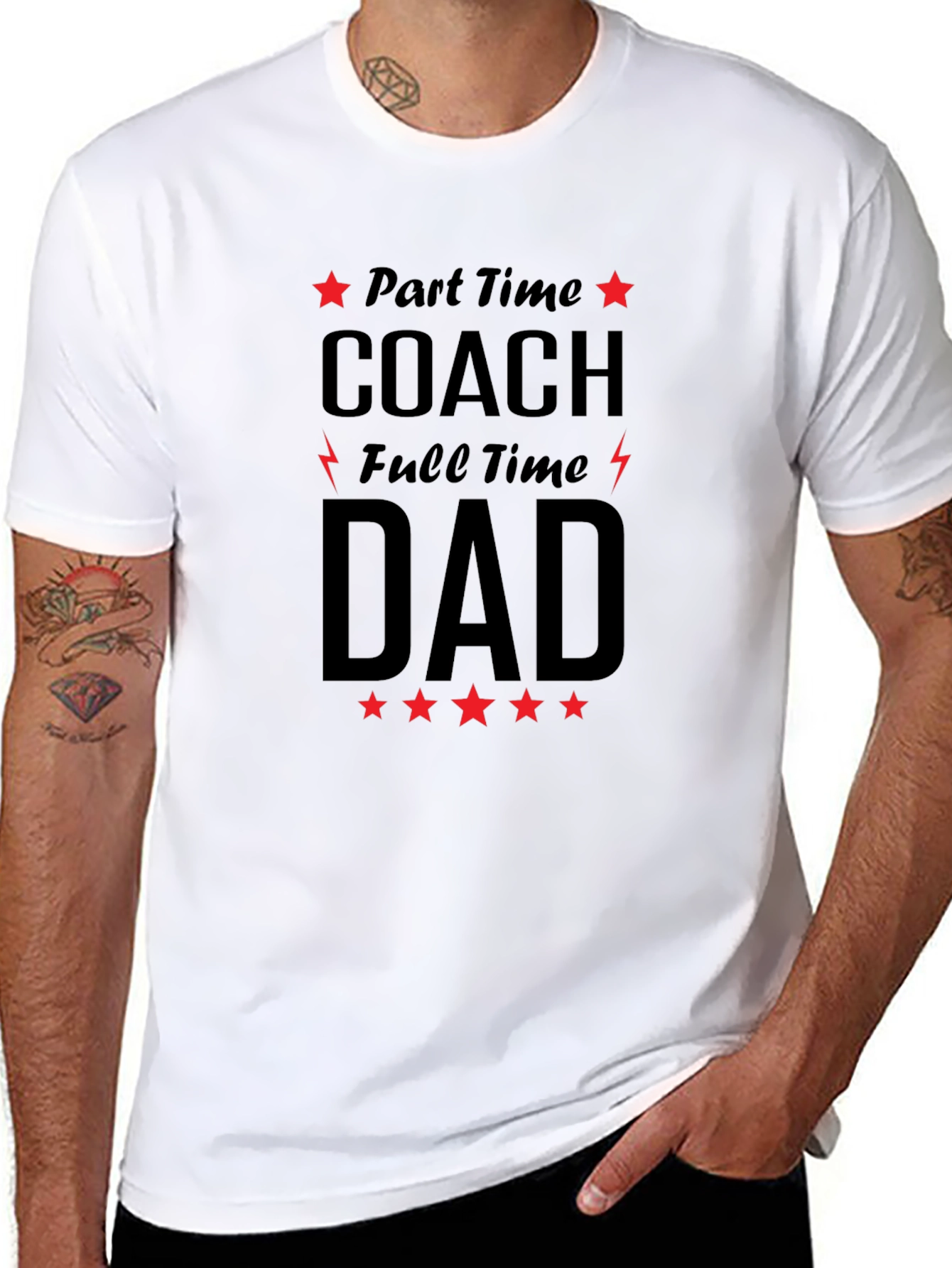 Part-Time Coach Full-Time Dad Graphic Tee