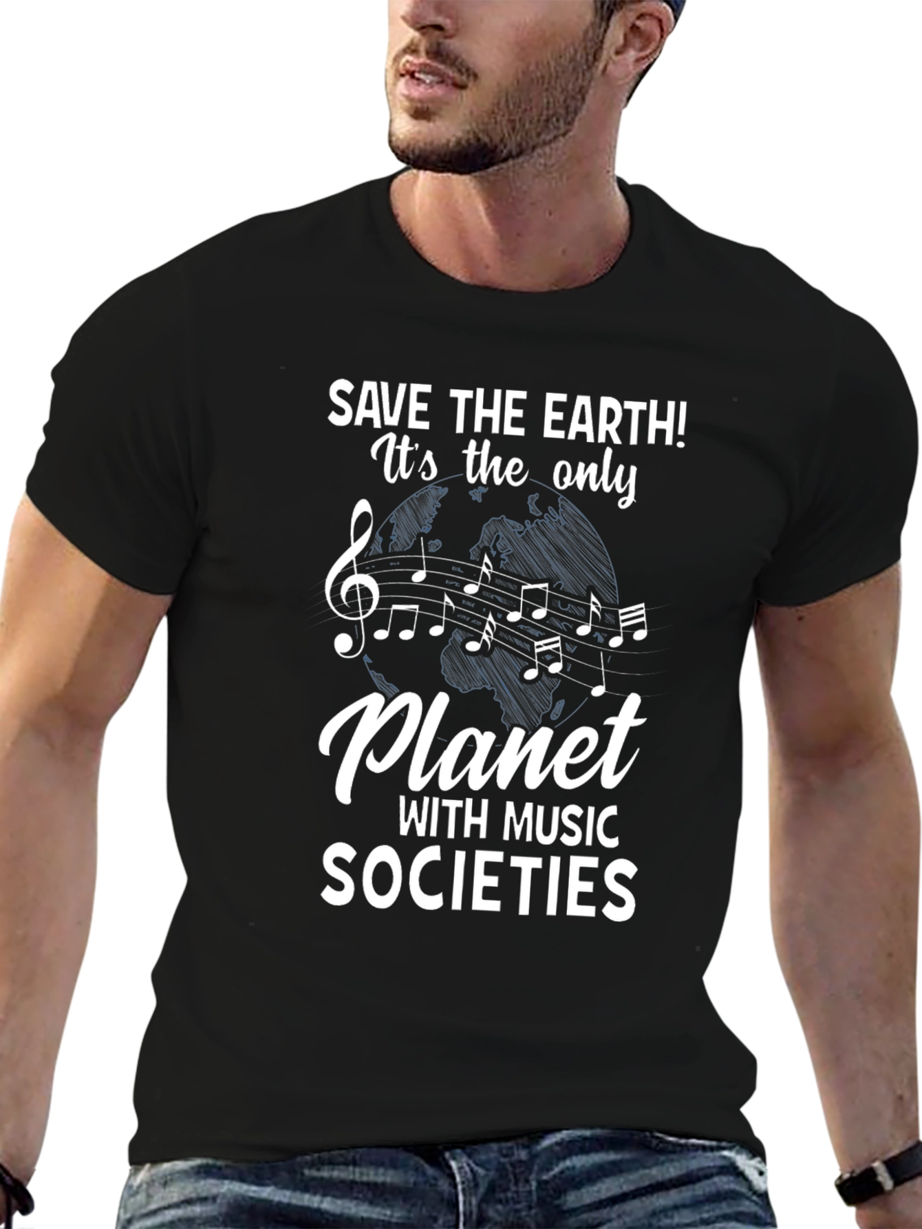 Save the Earth Music Planet T-Shirt