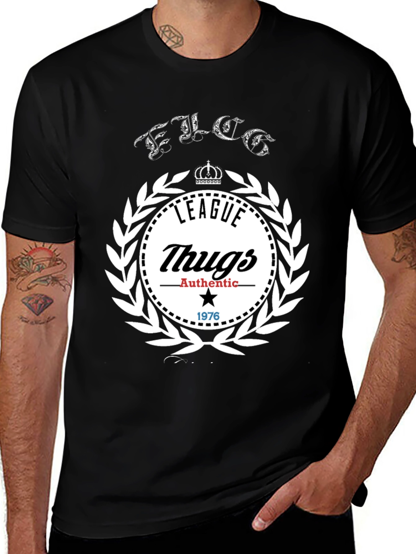 League Thugs Authentic 1976 Black T-Shirt