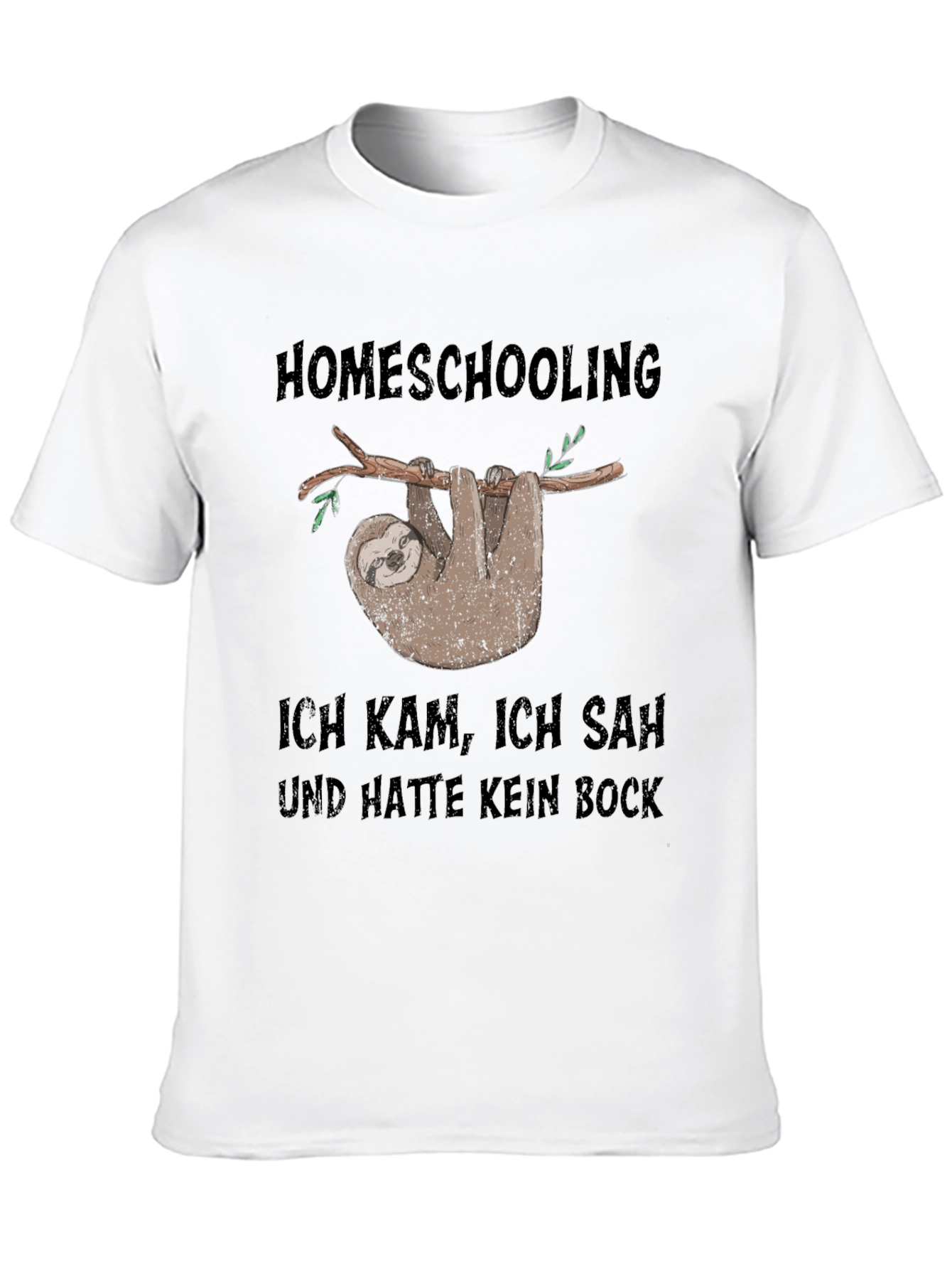 Homeschooling Sloth T-Shirt - Funny & Relatable!