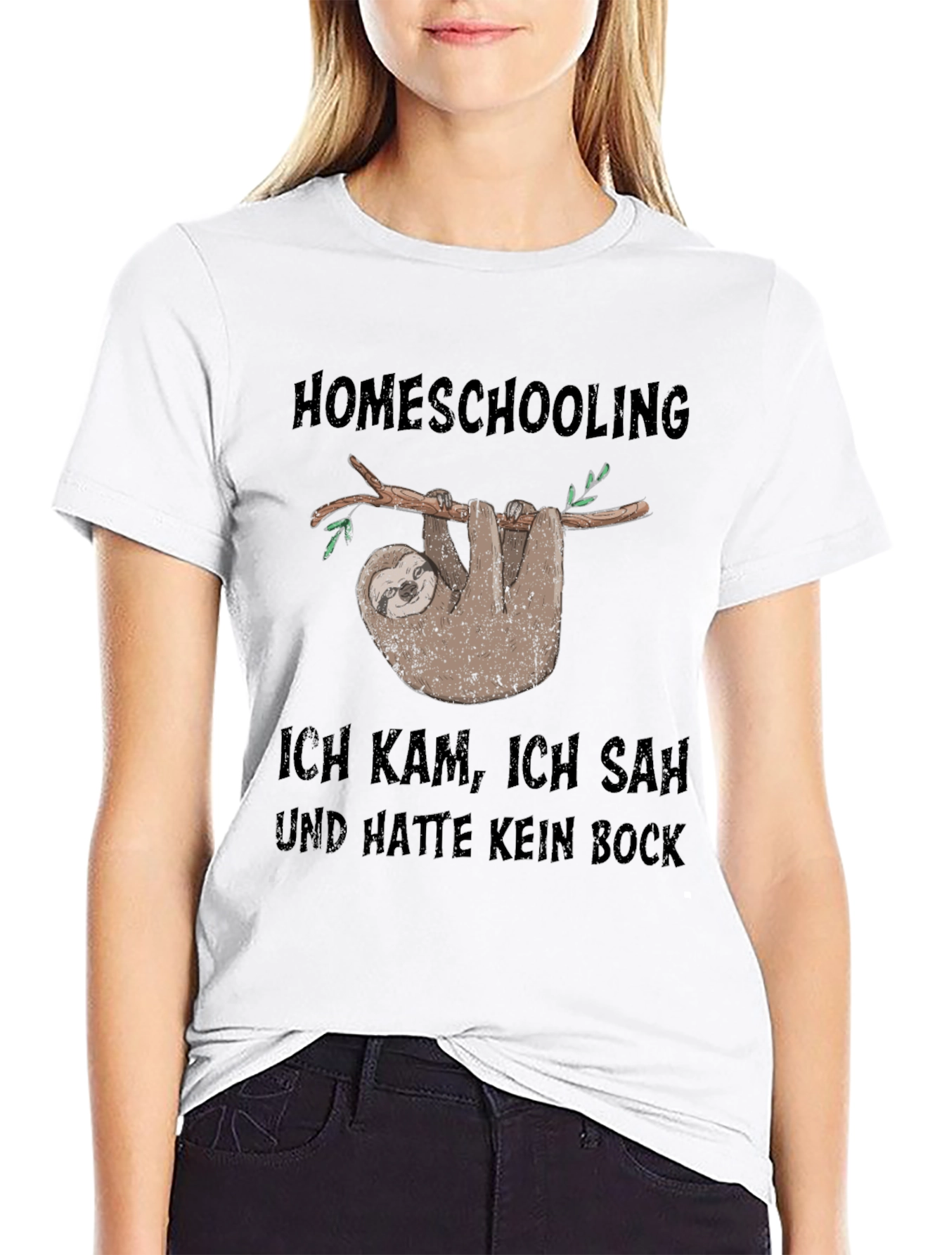 Homeschooling Sloth T-Shirt - Funny & Relatable!