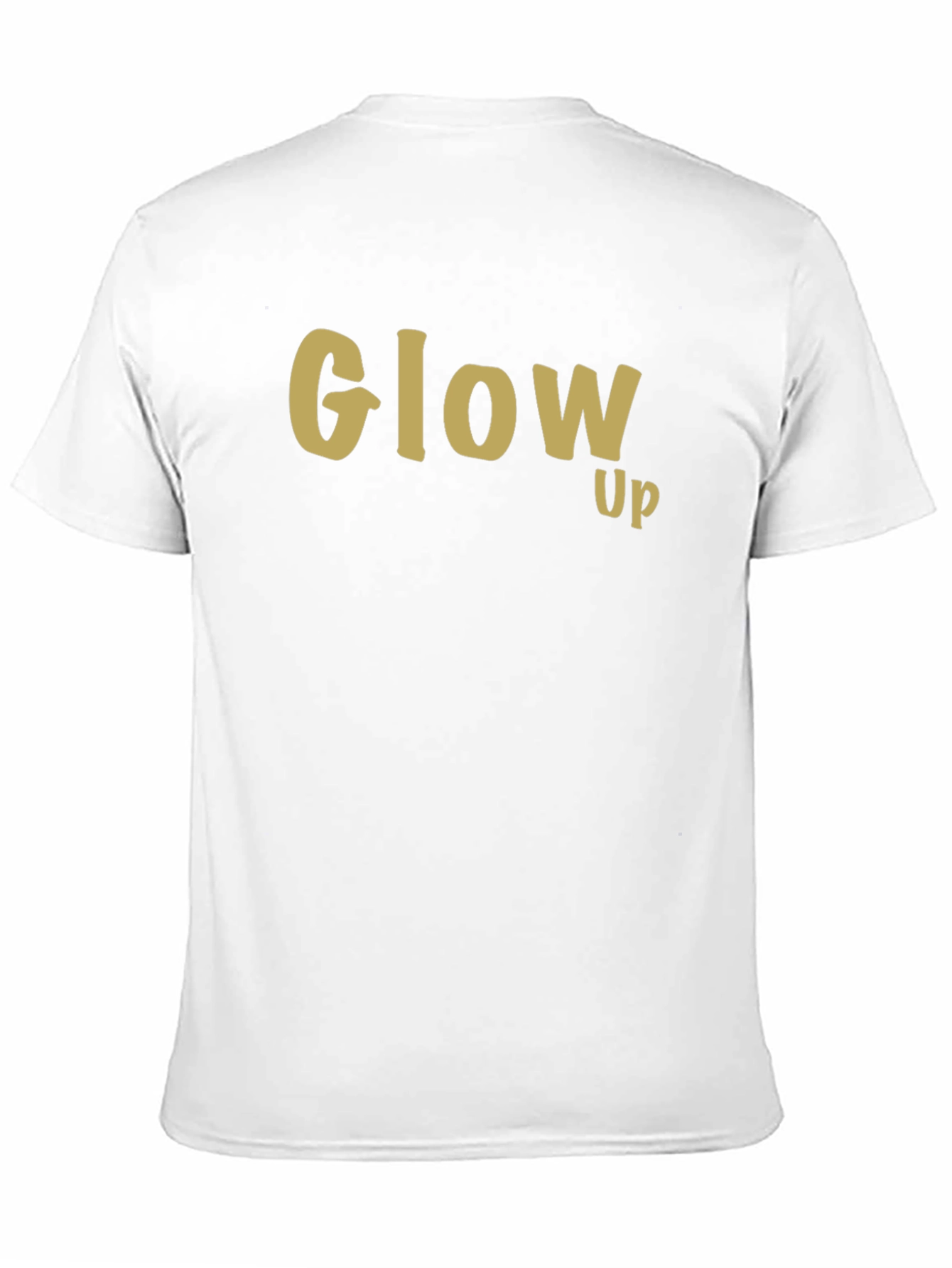 Glow Up Black Cotton Graphic Tee