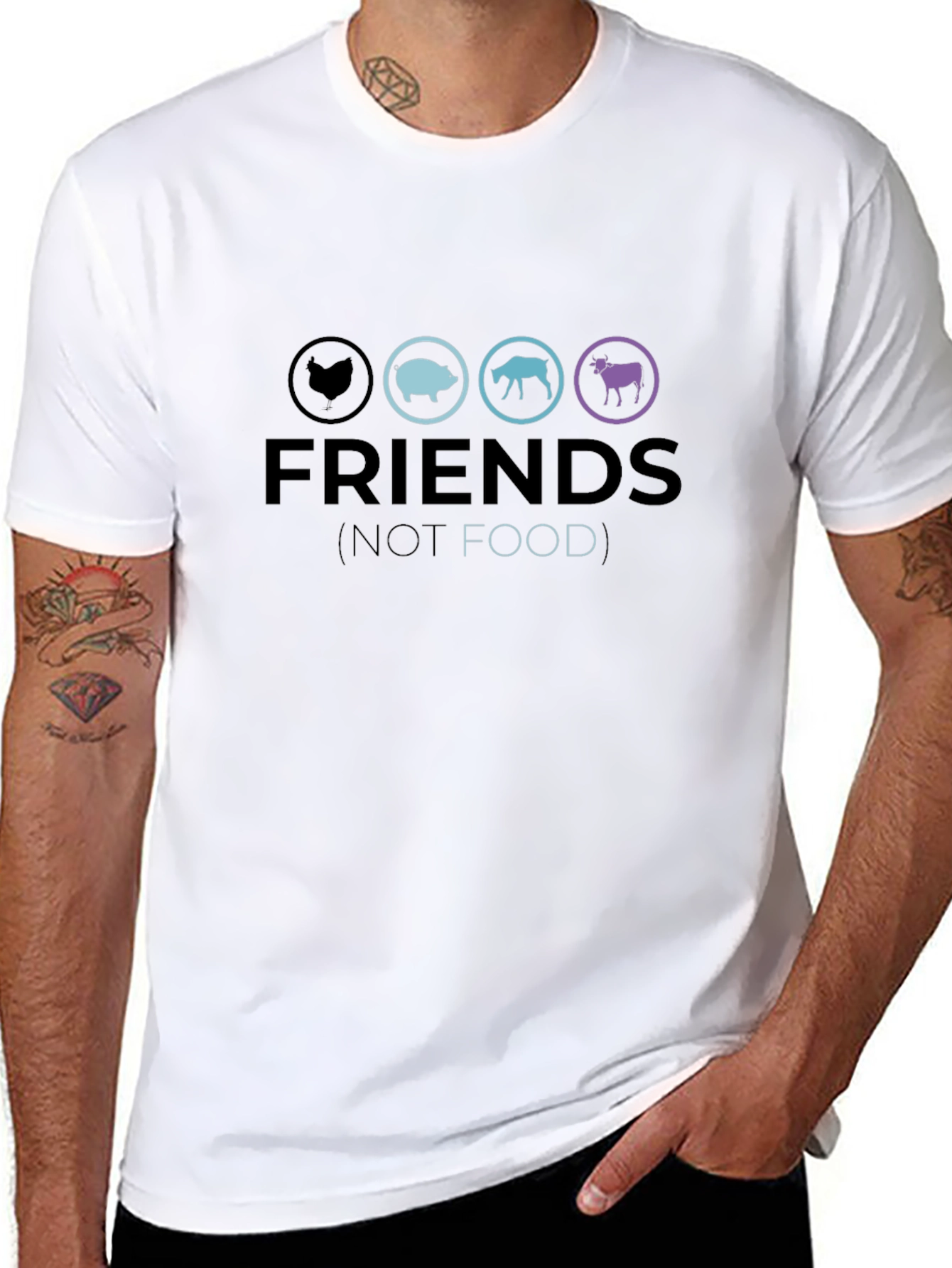 Vegan Friends Not Food T-Shirt