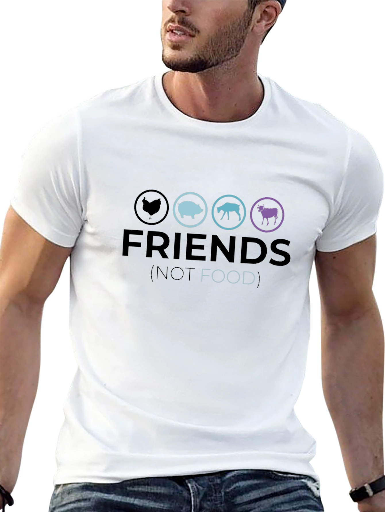 Vegan Friends Not Food T-Shirt