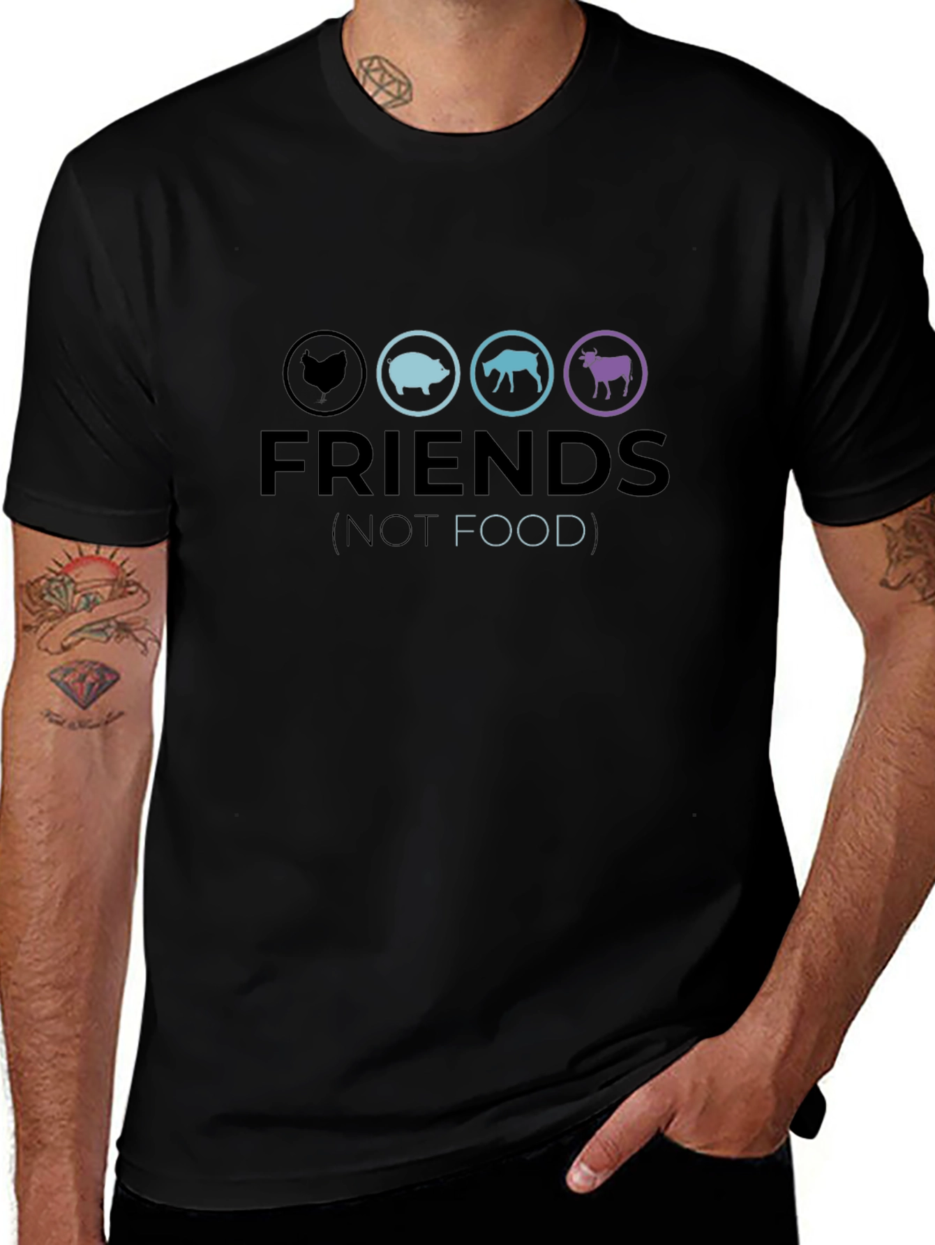 Vegan Friends Not Food T-Shirt