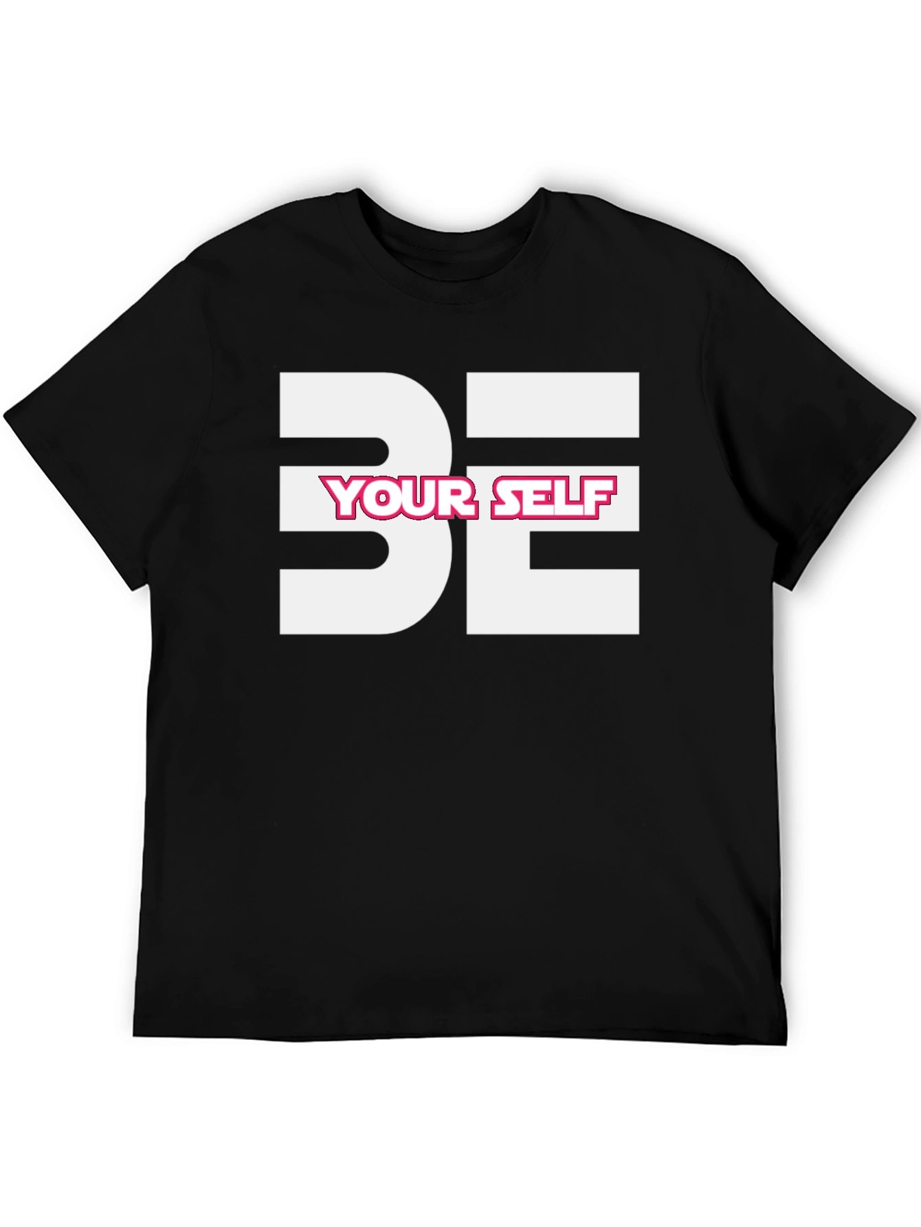 Be Yourself Graphic Tee - Stylish Black T-Shirt