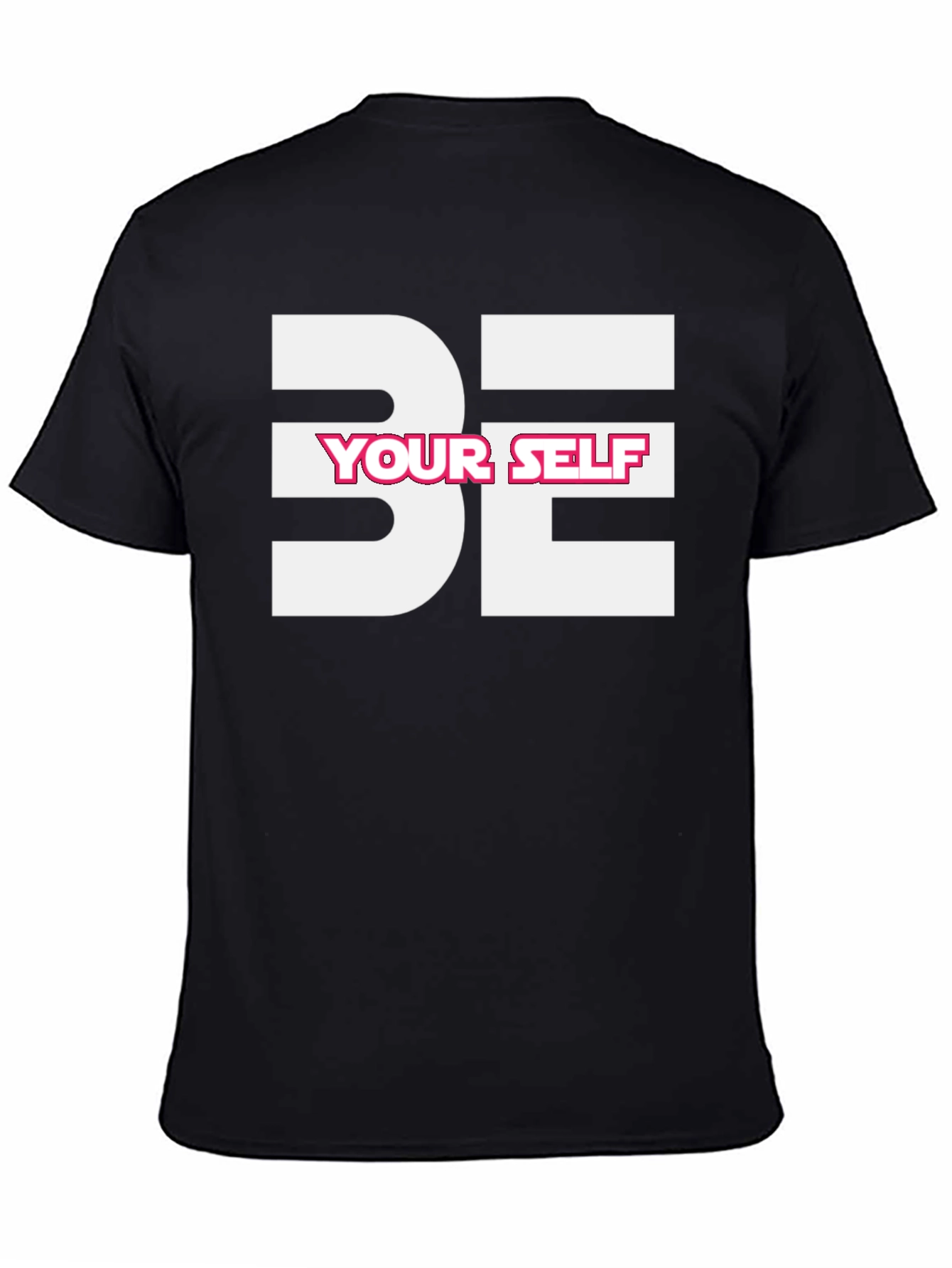 Be Yourself Graphic Tee - Stylish Black T-Shirt