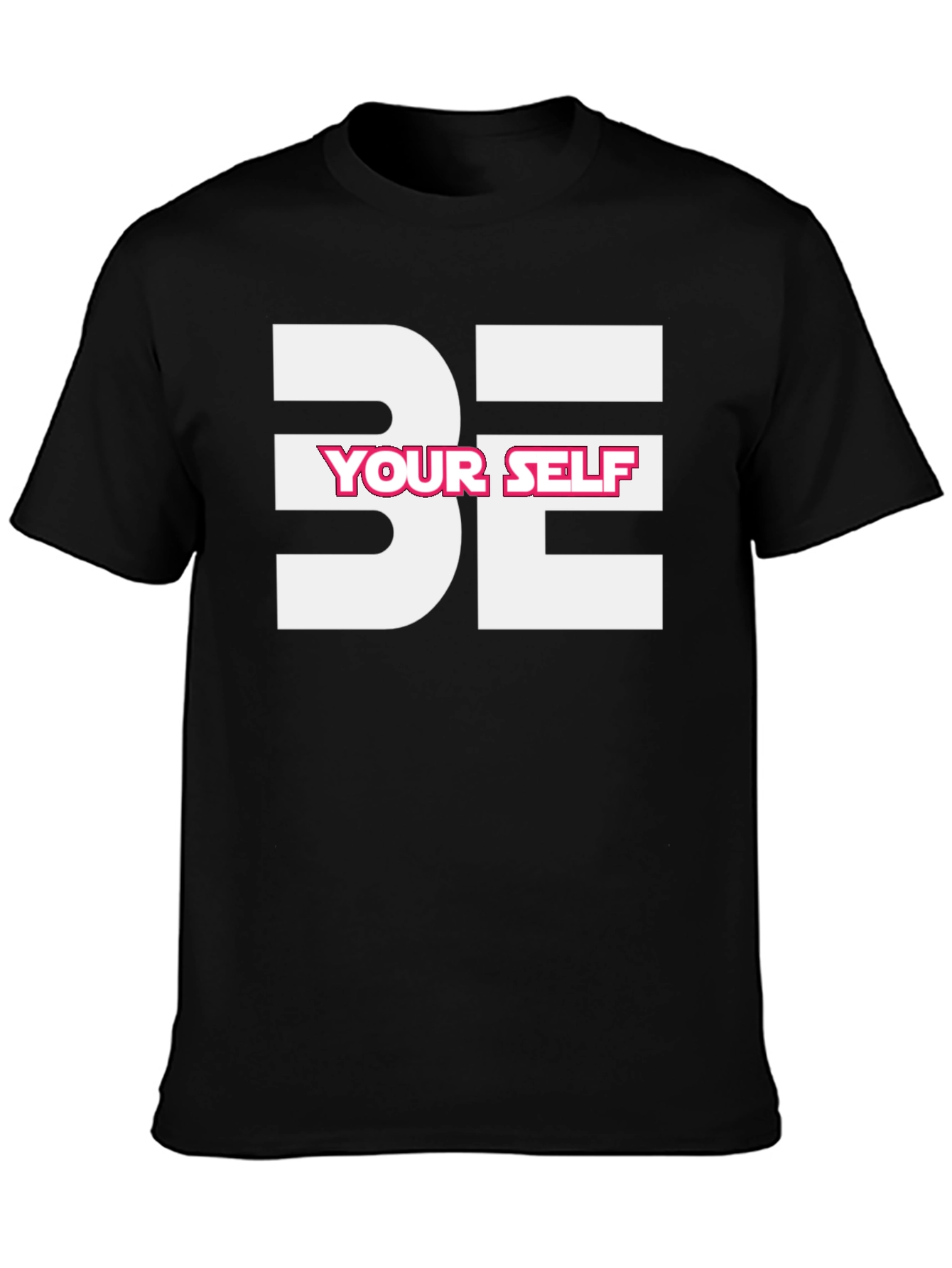 Be Yourself Graphic Tee - Stylish Black T-Shirt