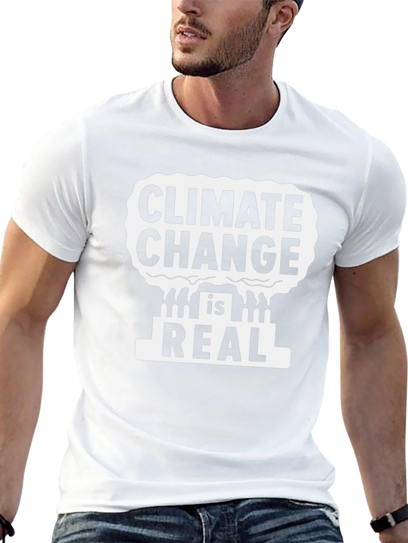 Climate Change is Real Black T-Shirt