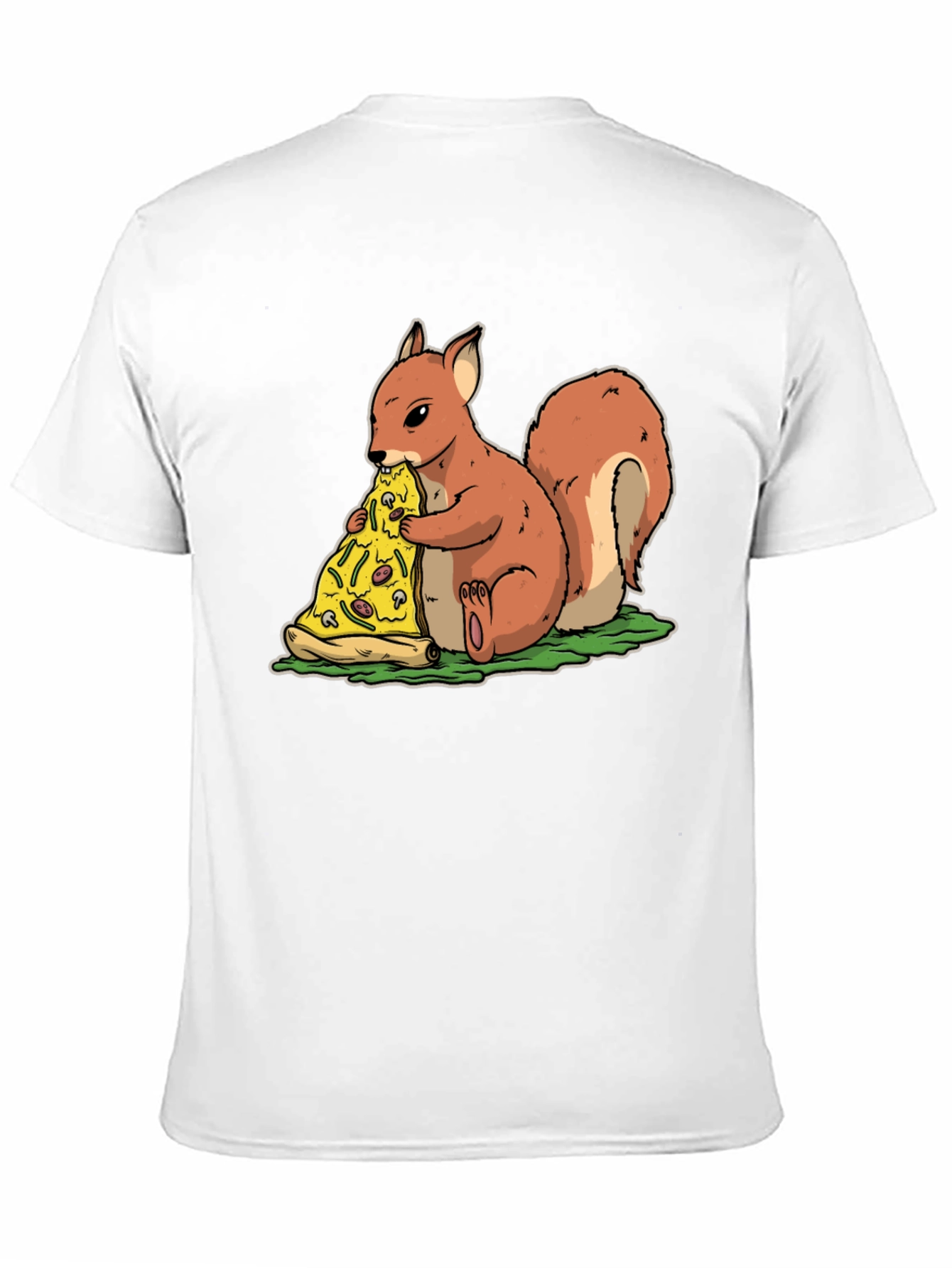 Squirrel Pizza T-Shirt - Funny Graphic Tee