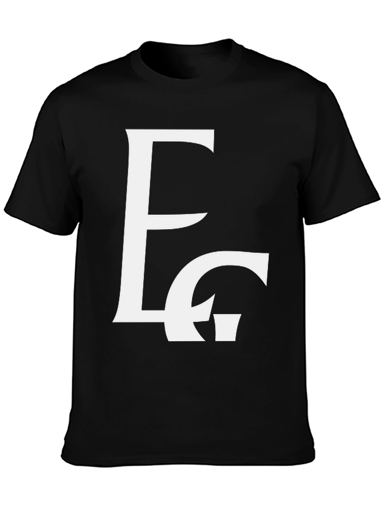 EC Logo Graphic Print Black T-Shirt