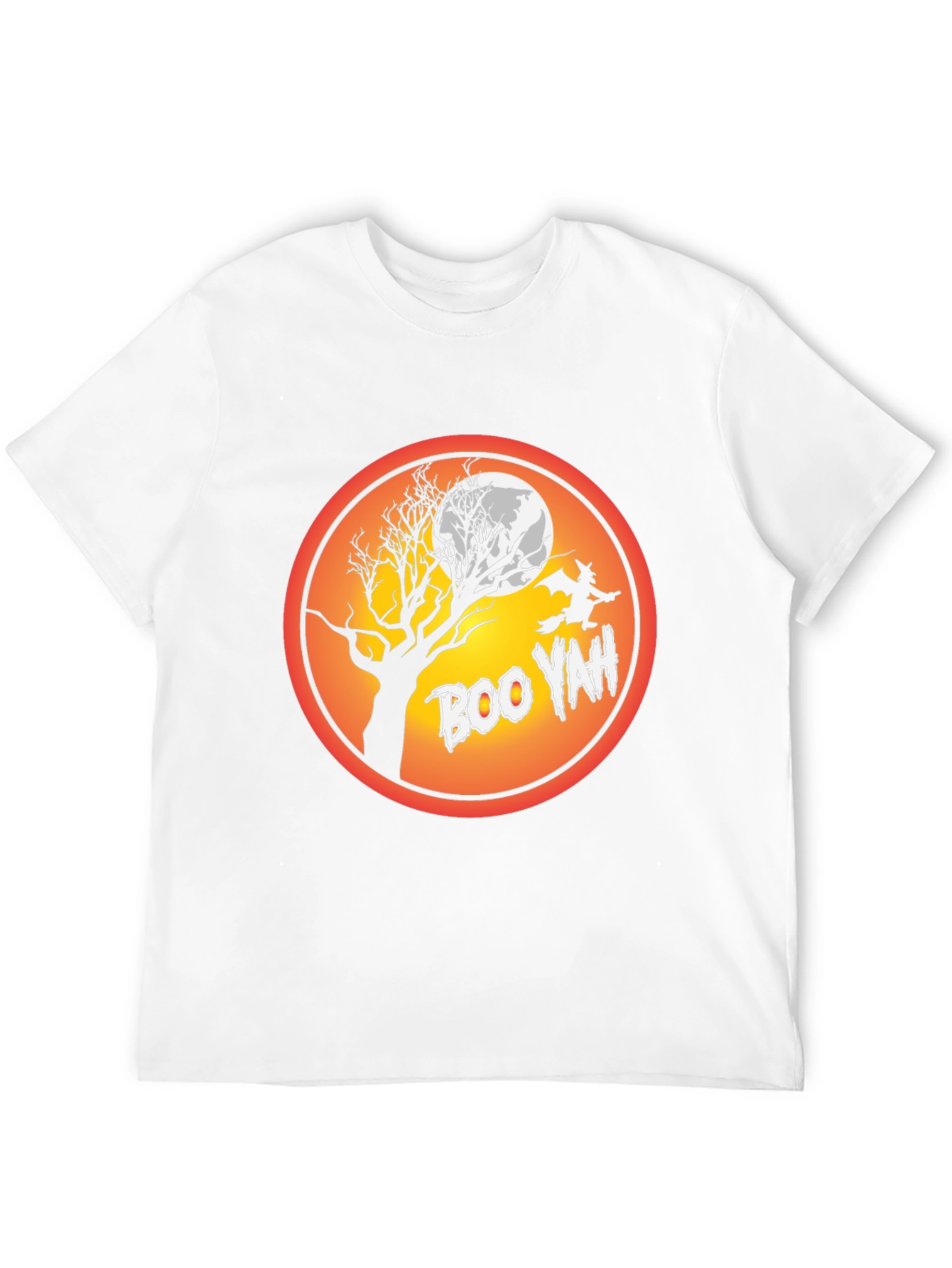 Boo Yah Halloween T-Shirt - Spooky Witch Design