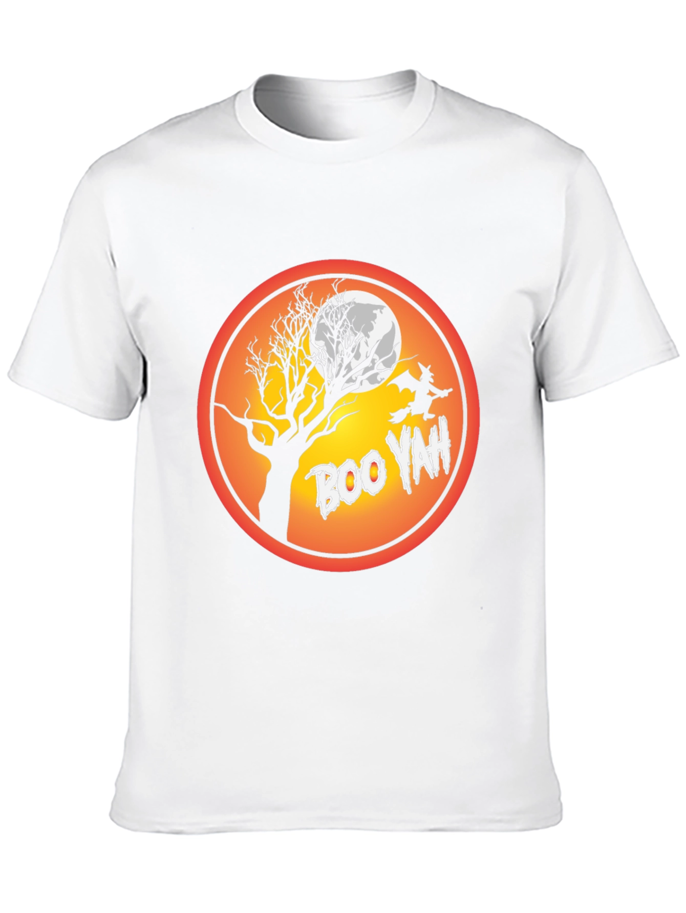 Boo Yah Halloween T-Shirt - Spooky Witch Design