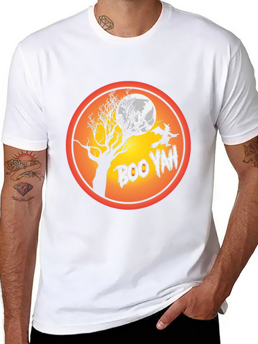 Boo Yah Halloween T-Shirt - Spooky Witch Design
