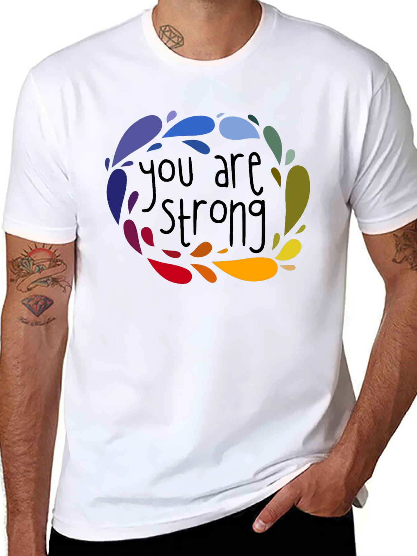 You Are Strong Graphic Tee - Positive Vibes