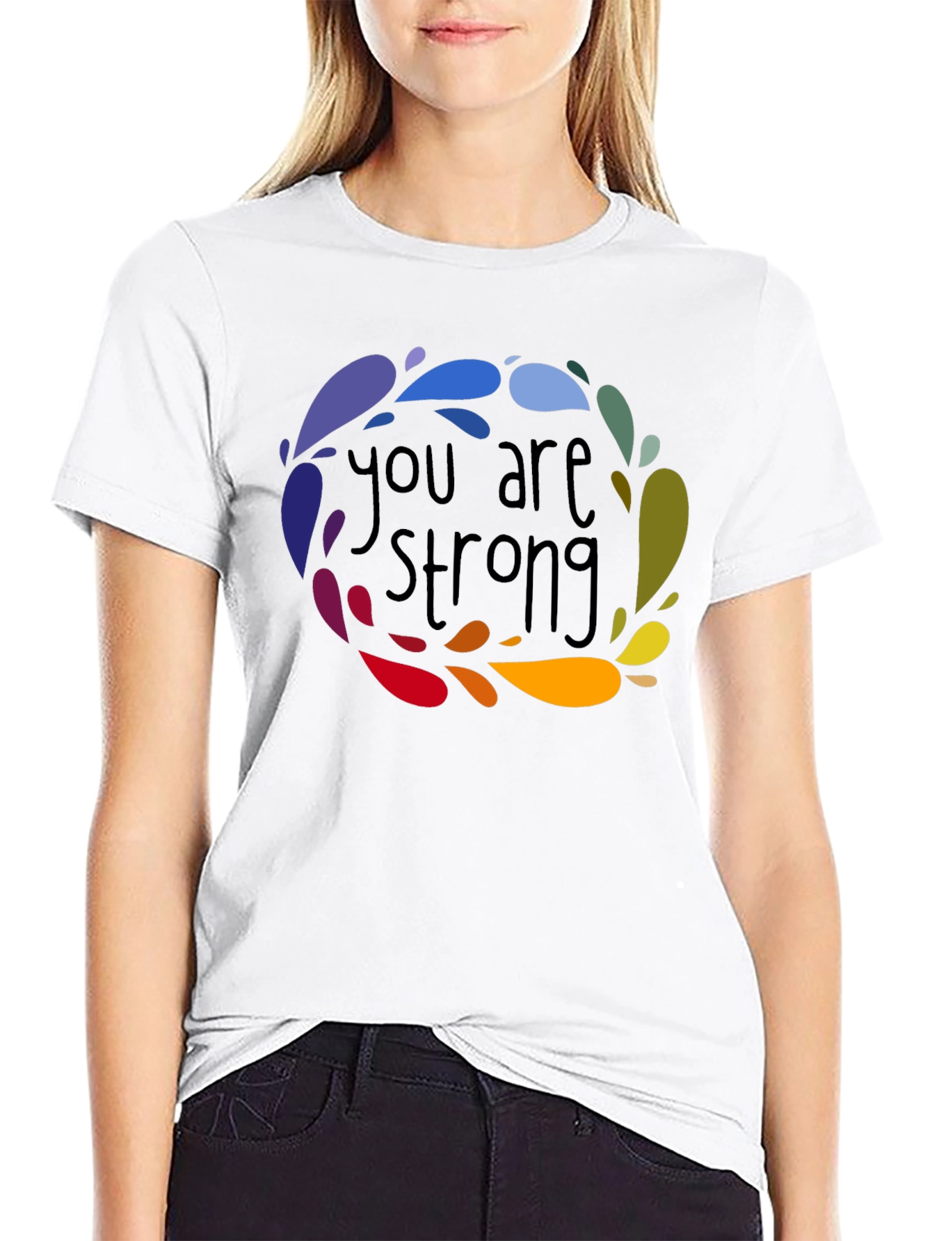 You Are Strong Graphic Tee - Positive Vibes