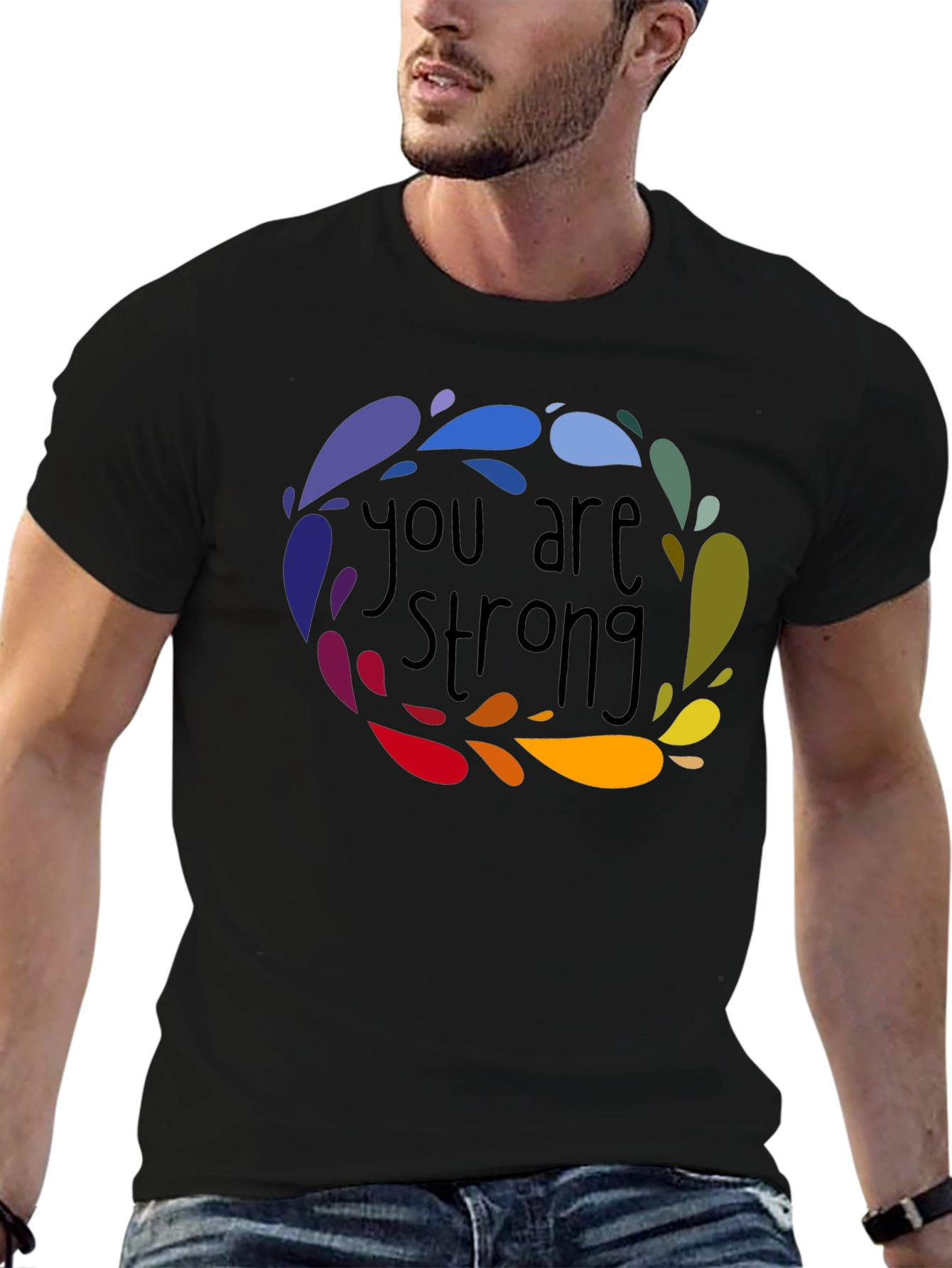 You Are Strong Graphic Tee - Positive Vibes