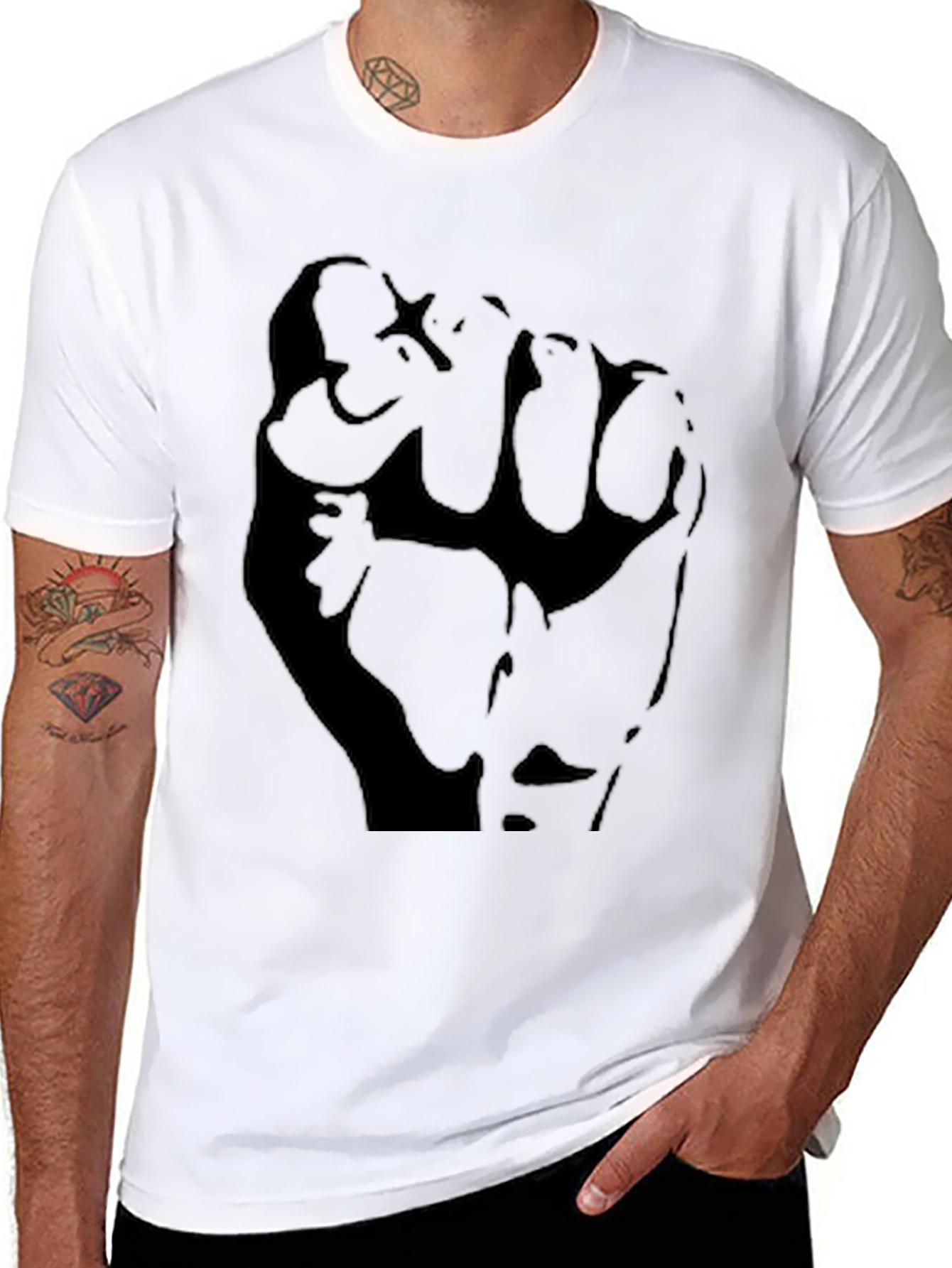 Black Power Fist Graphic Tee - Unisex